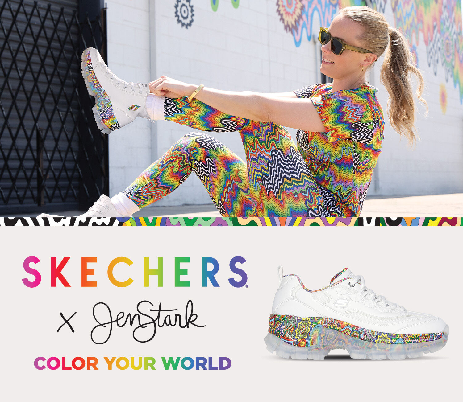 Skechers x Jen Stark - Color Your World