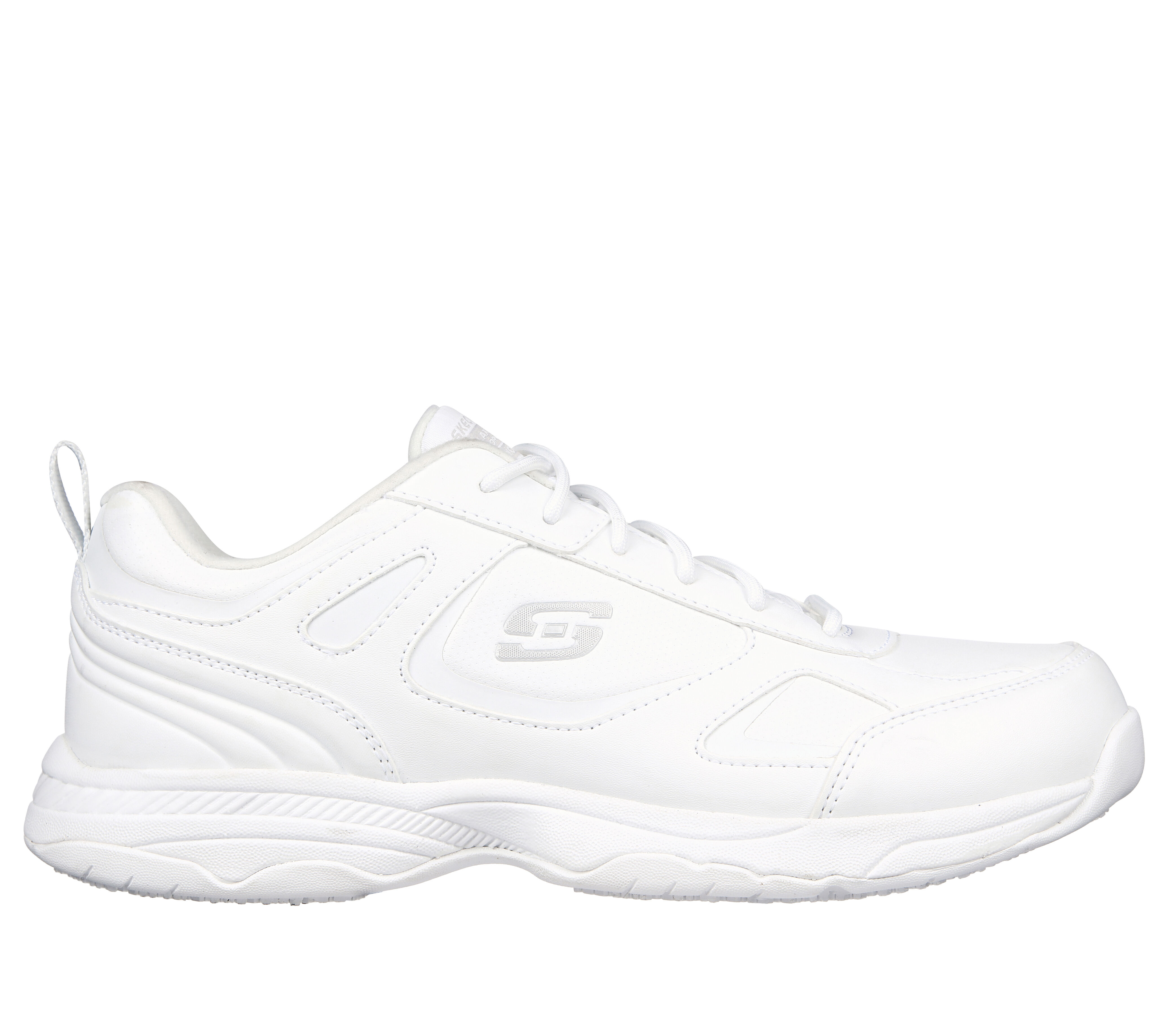 skechers slip resistant shoes white
