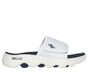 GO WALK Massage Fit Sandal, WHITE / NAVY, large image number 0