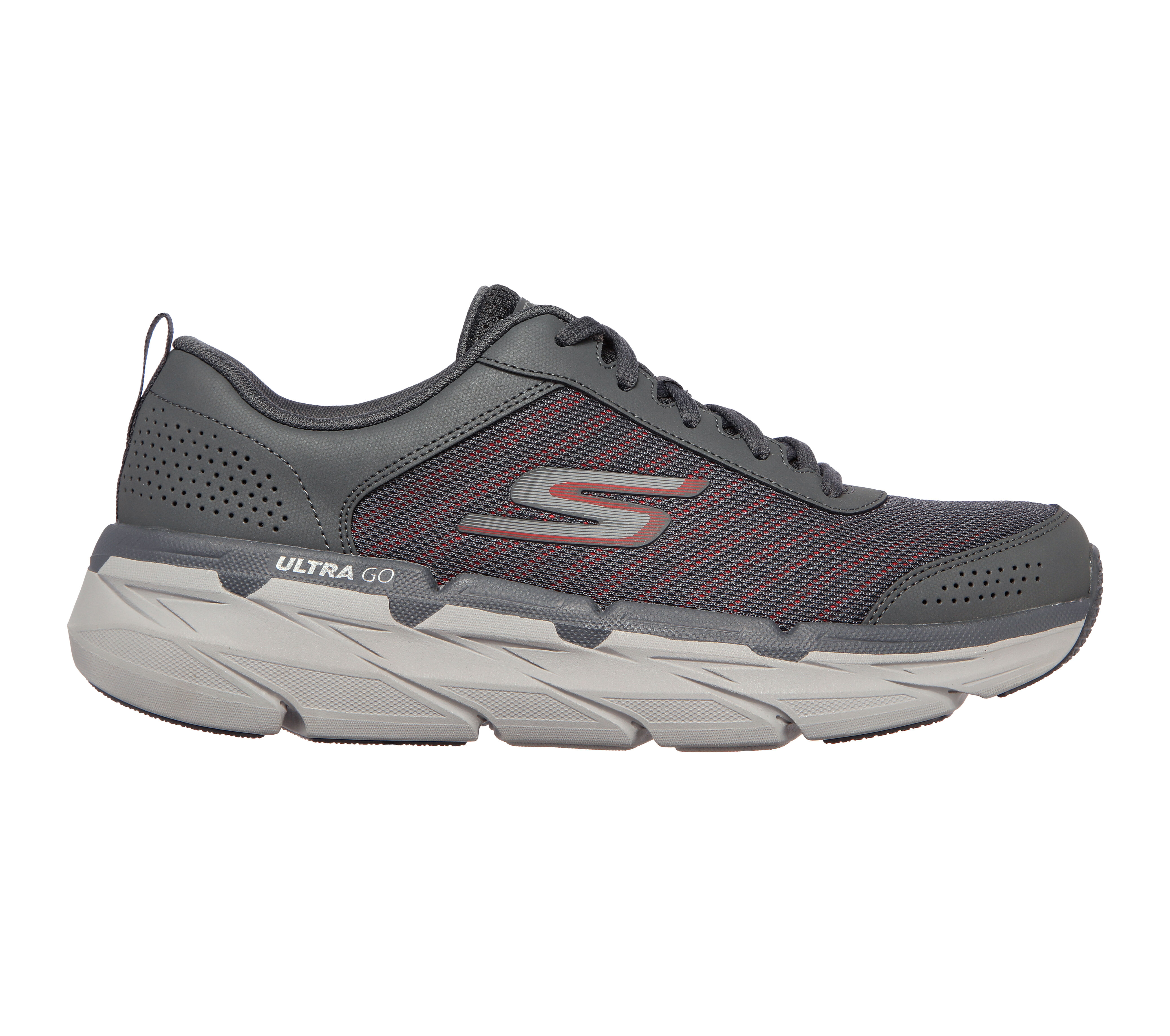 skechers grey running shoes