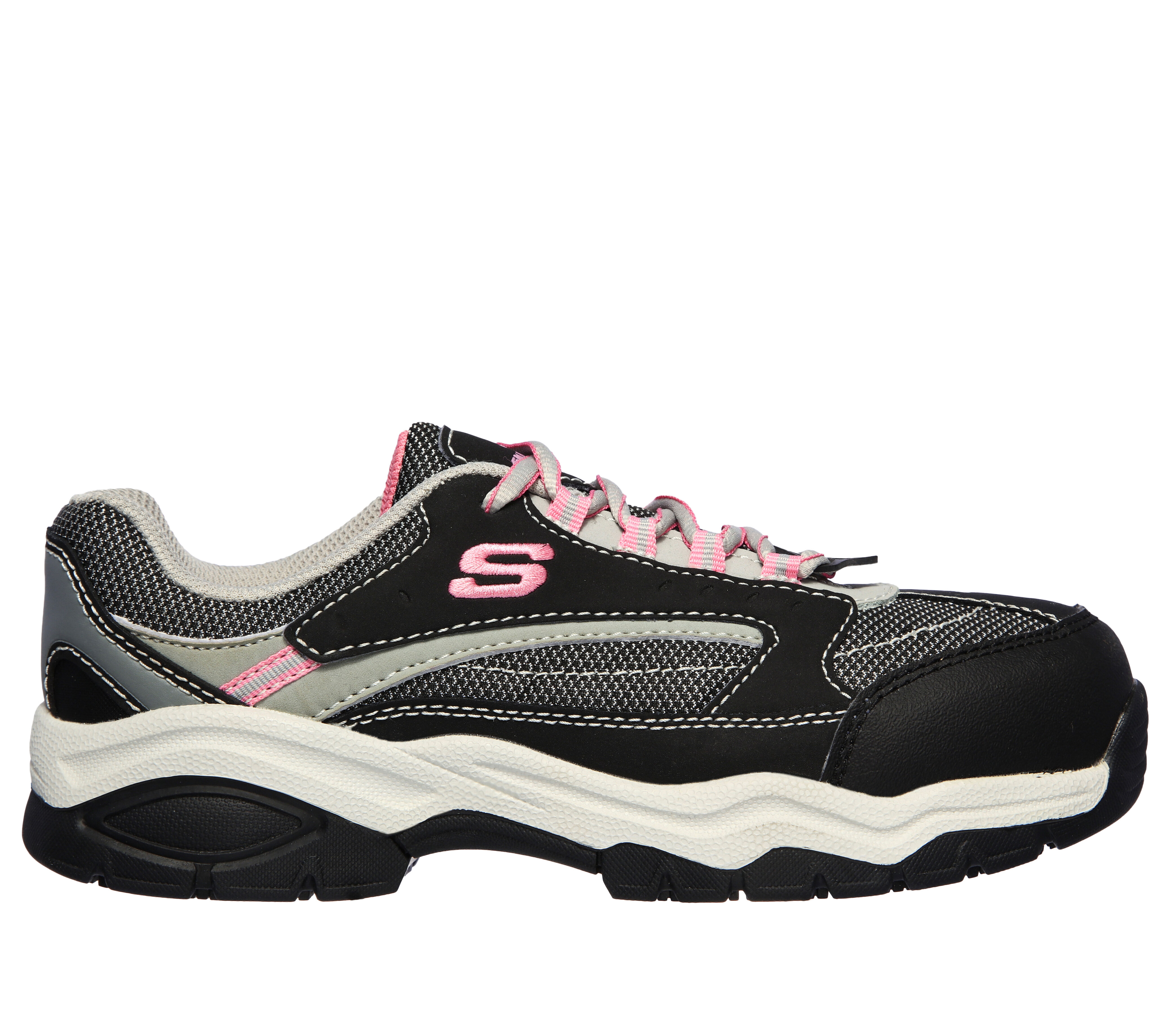 skechers memory foam steel toe shoes