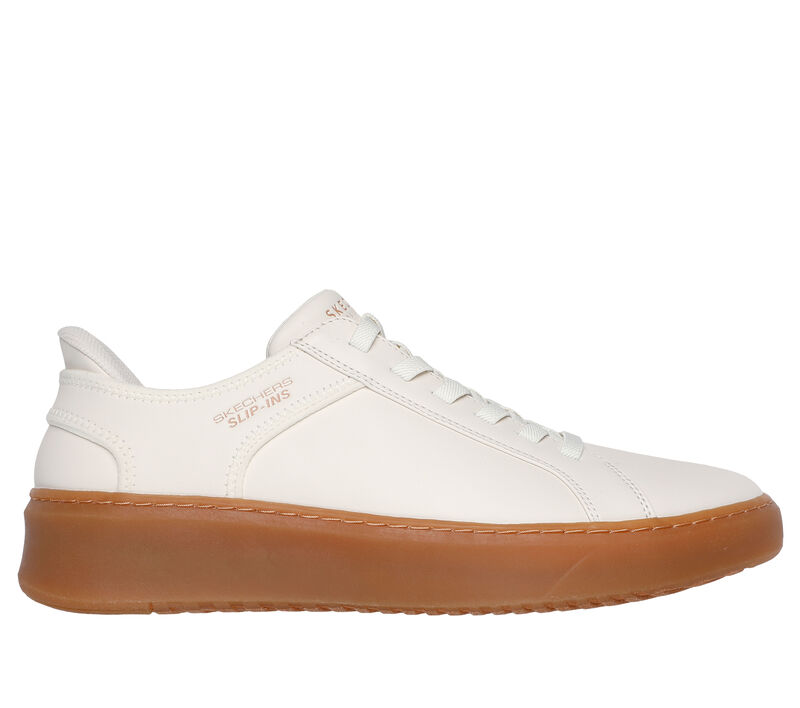 Skechers Slip-ins: Court Break - Double Vented, WHITE / NATURAL, largeimage number 0