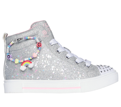 SKECHERS Twinkle Toes Leopard Star Hi Tops Sneakers UNIQUE Girls Shoes Size  1 👠
