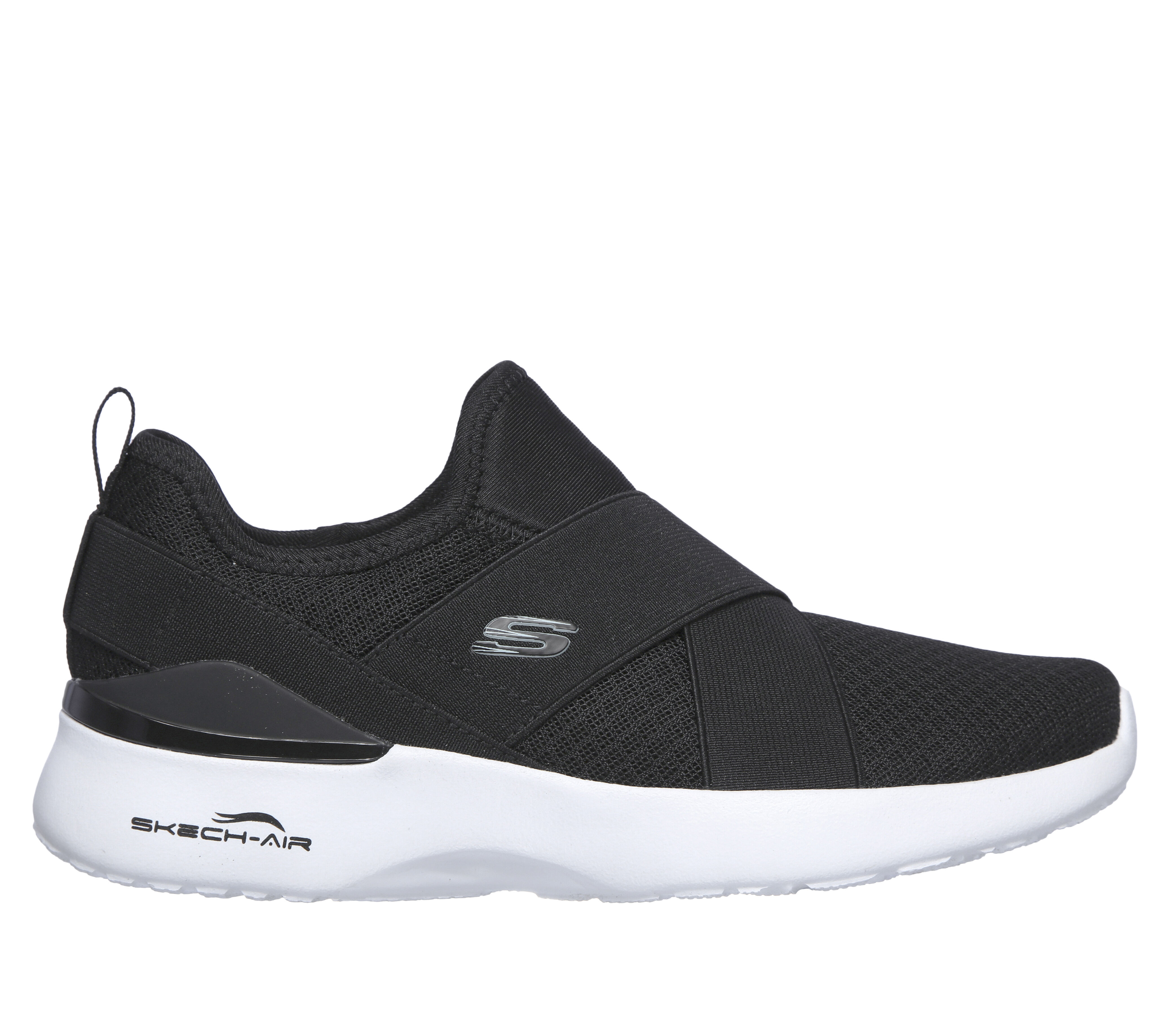Skechers Skech-Air Dynamight - Easy Call Slip-On Shoes, Black, 5.5