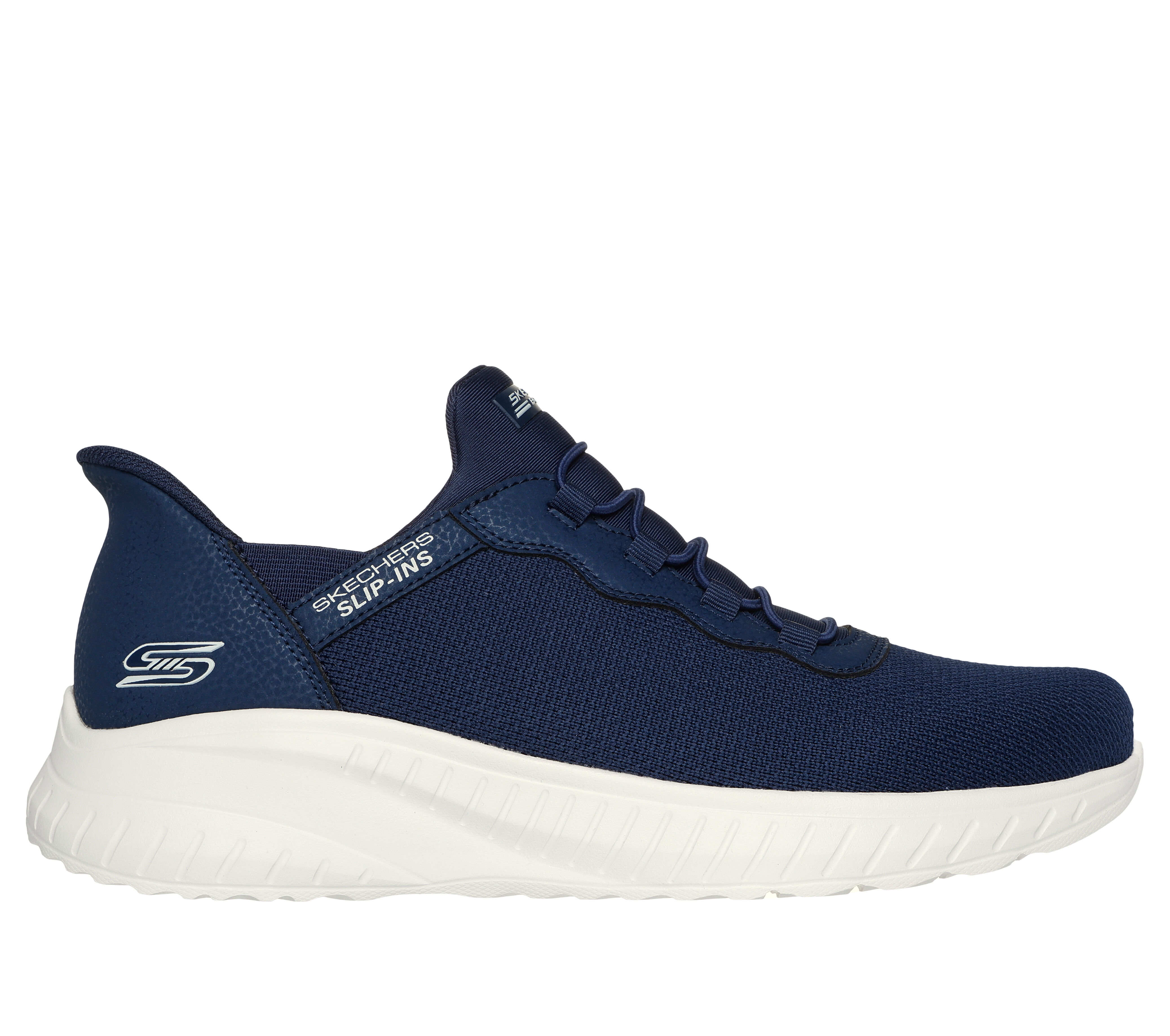 Skechers navy blue sales slip ons