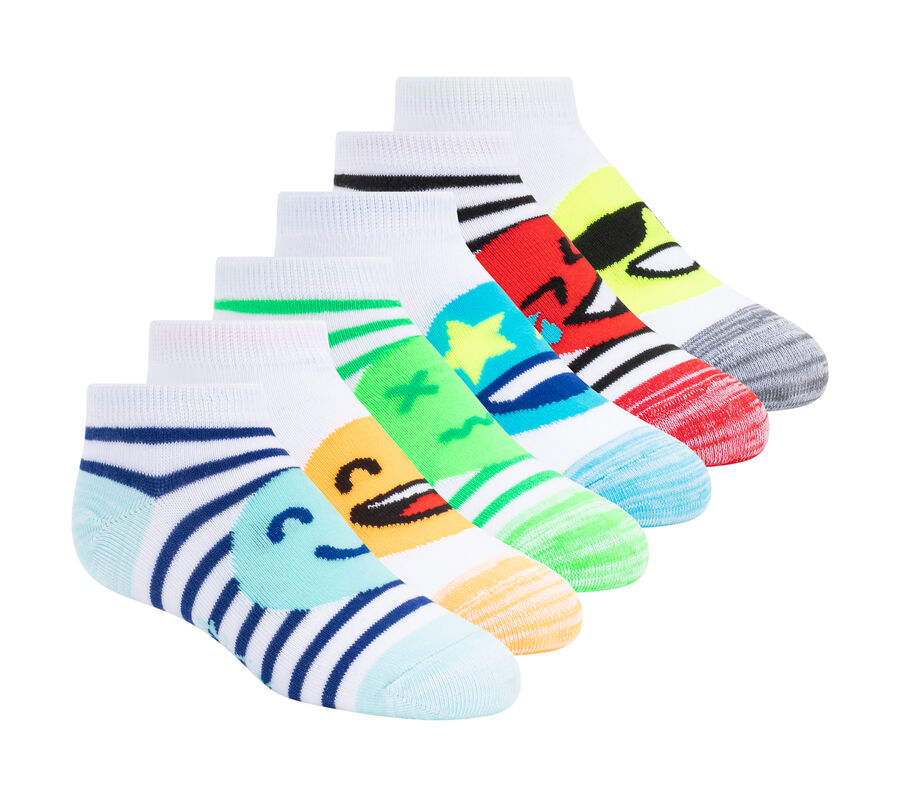 Lowcut Emoticon Socks - 6 Pack, MULTI, largeimage number 0