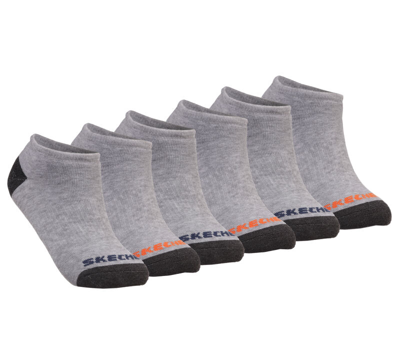 6 Pack Low Cut Walking Socks, GRAY, largeimage number 0