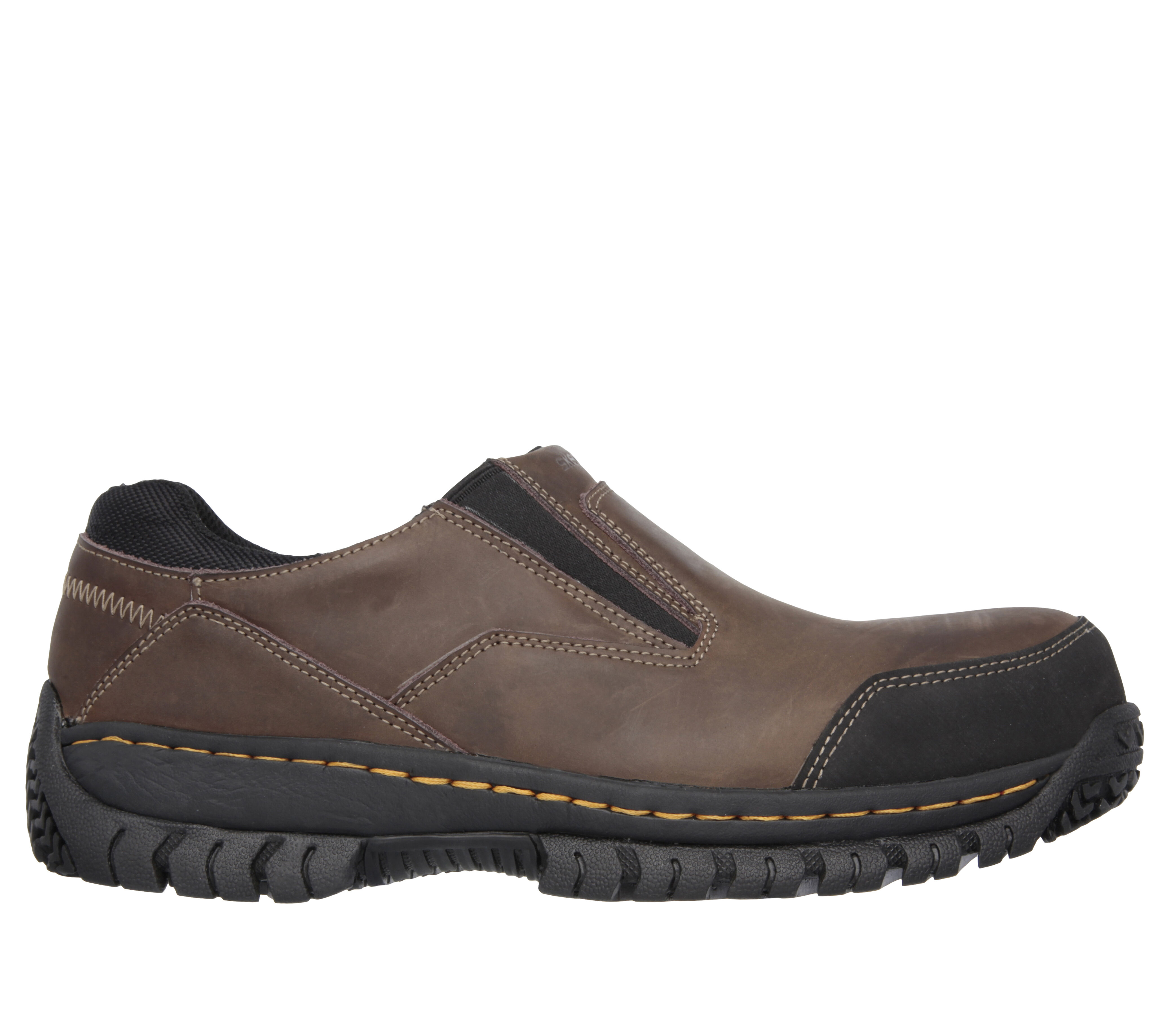 skechers relaxed fit memory foam steel toe