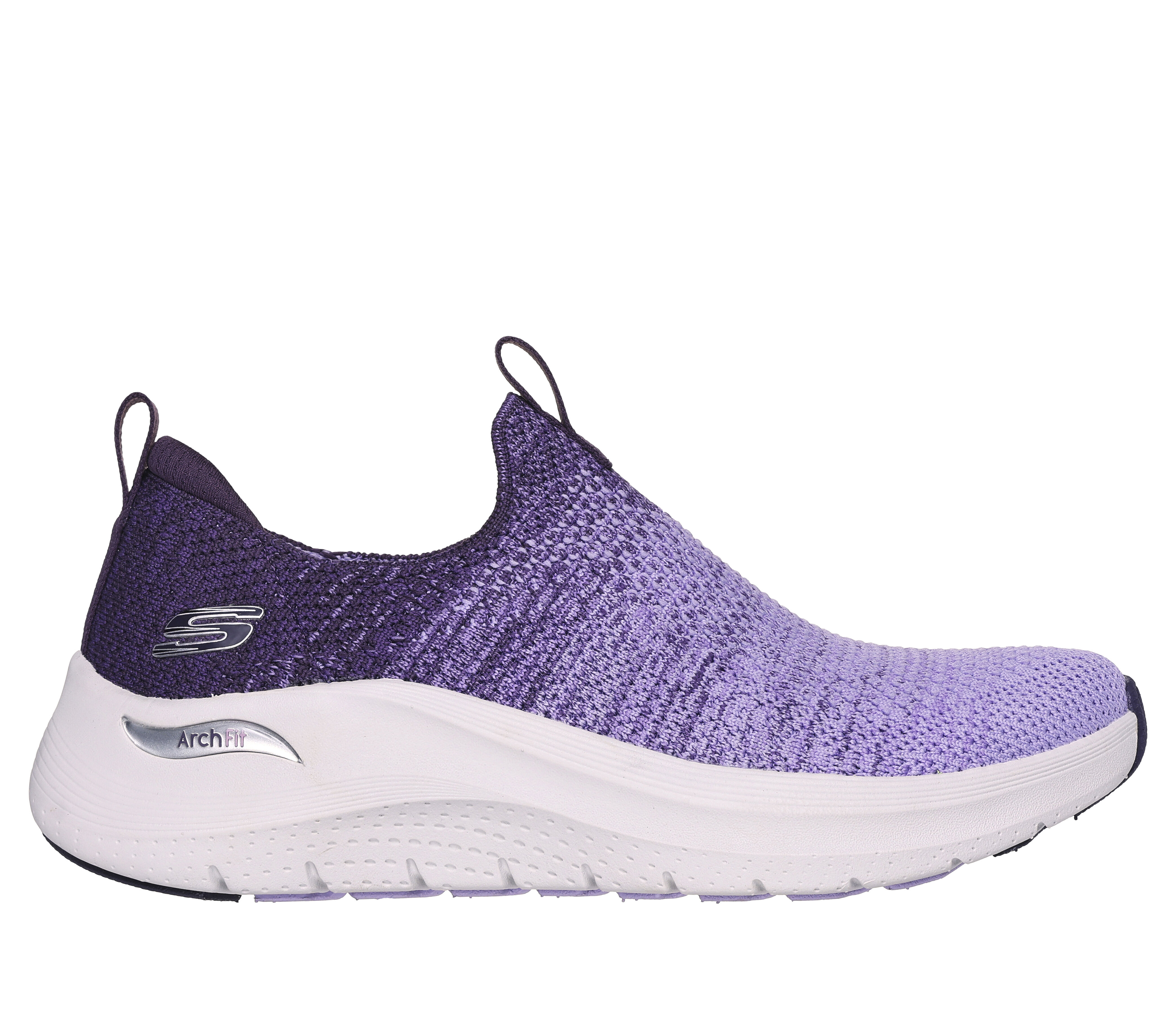 Skechers slip on womens on sale purple