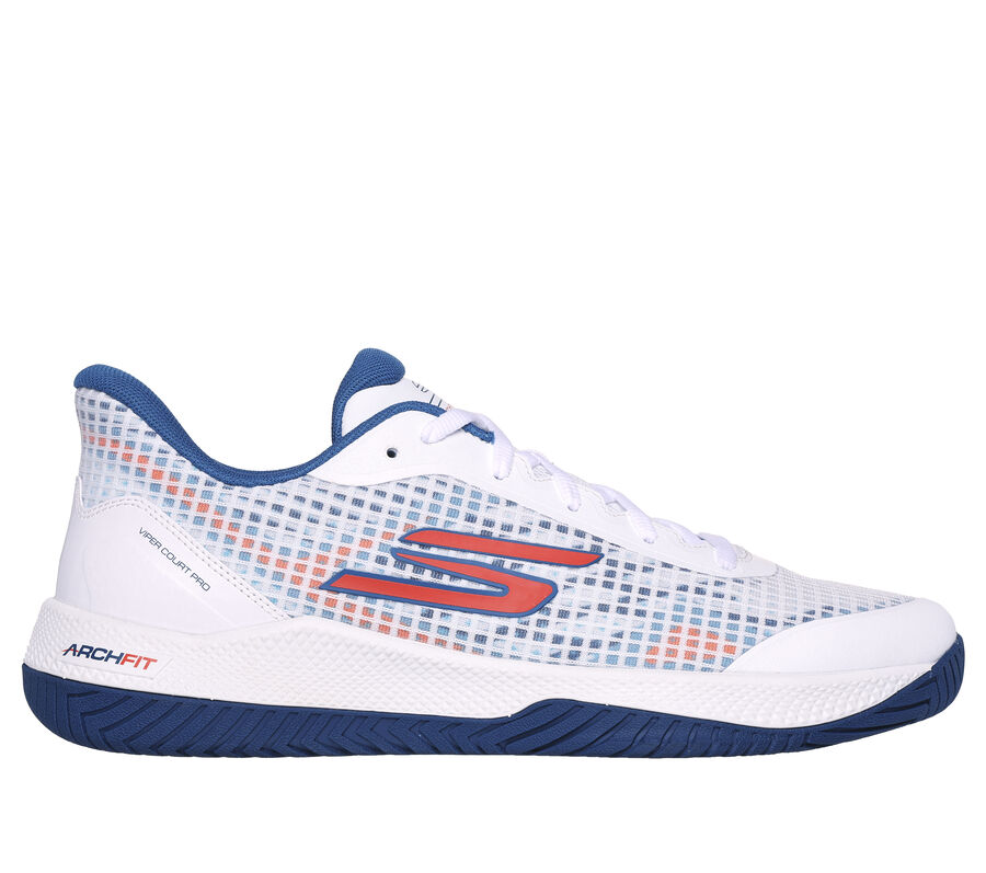 Skechers Viper Court Pro - Pickleball, WHITE / TURQUOISE, largeimage number 0