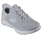 Skechers Slip-ins: GO GOLF WALK 5 - Slip-Ins, GRAY / AQUA, large image number 4