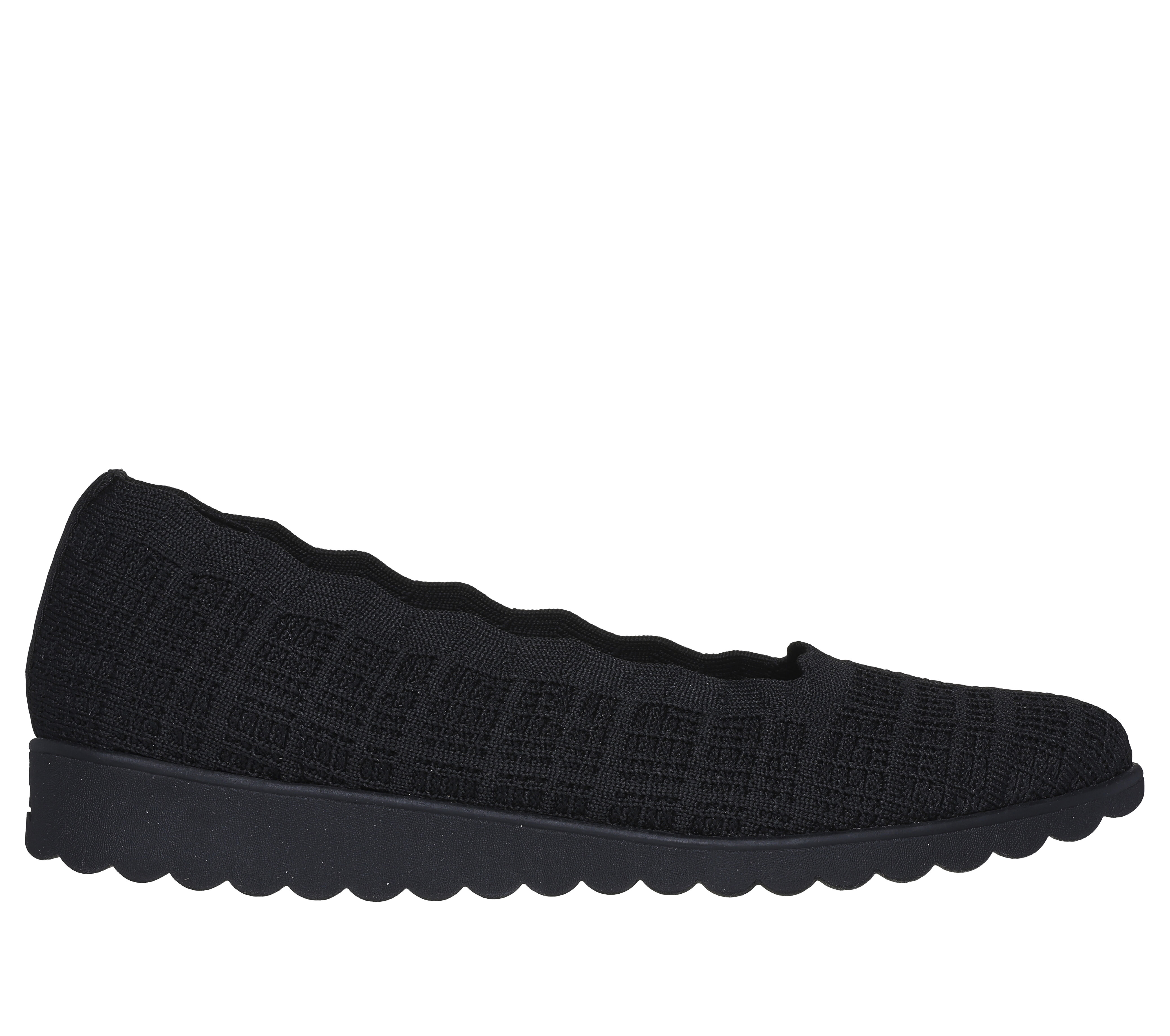 Black flat cheap skechers