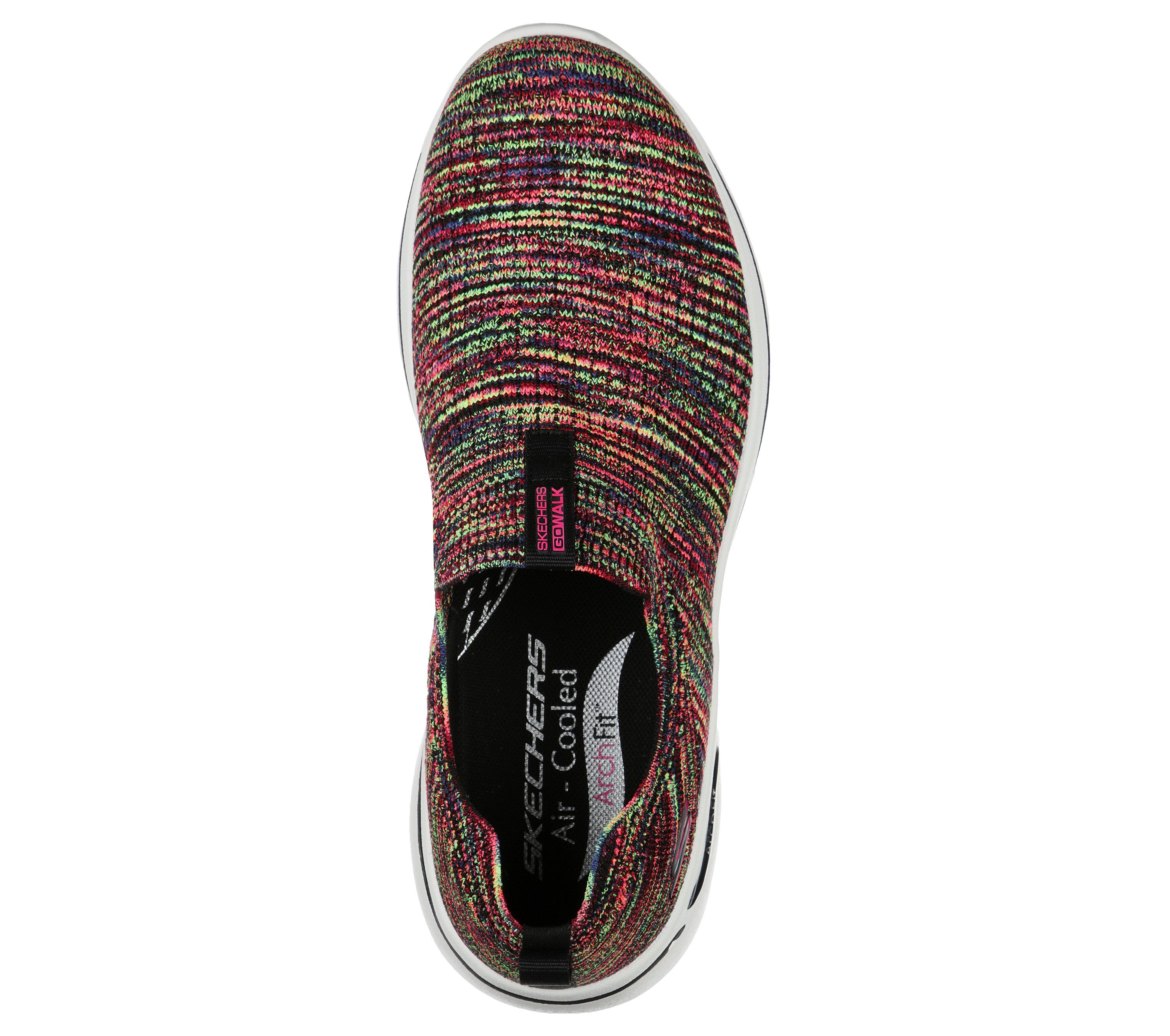 Shop The Skechers Gowalk Arch Fit Rainbow Sunrise Skechers