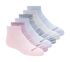 6 Pack Low Cut Color Stripe Socks, MULTI, swatch