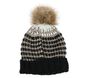 Metallic Yarn Beanie Hat, BLACK, large image number 1