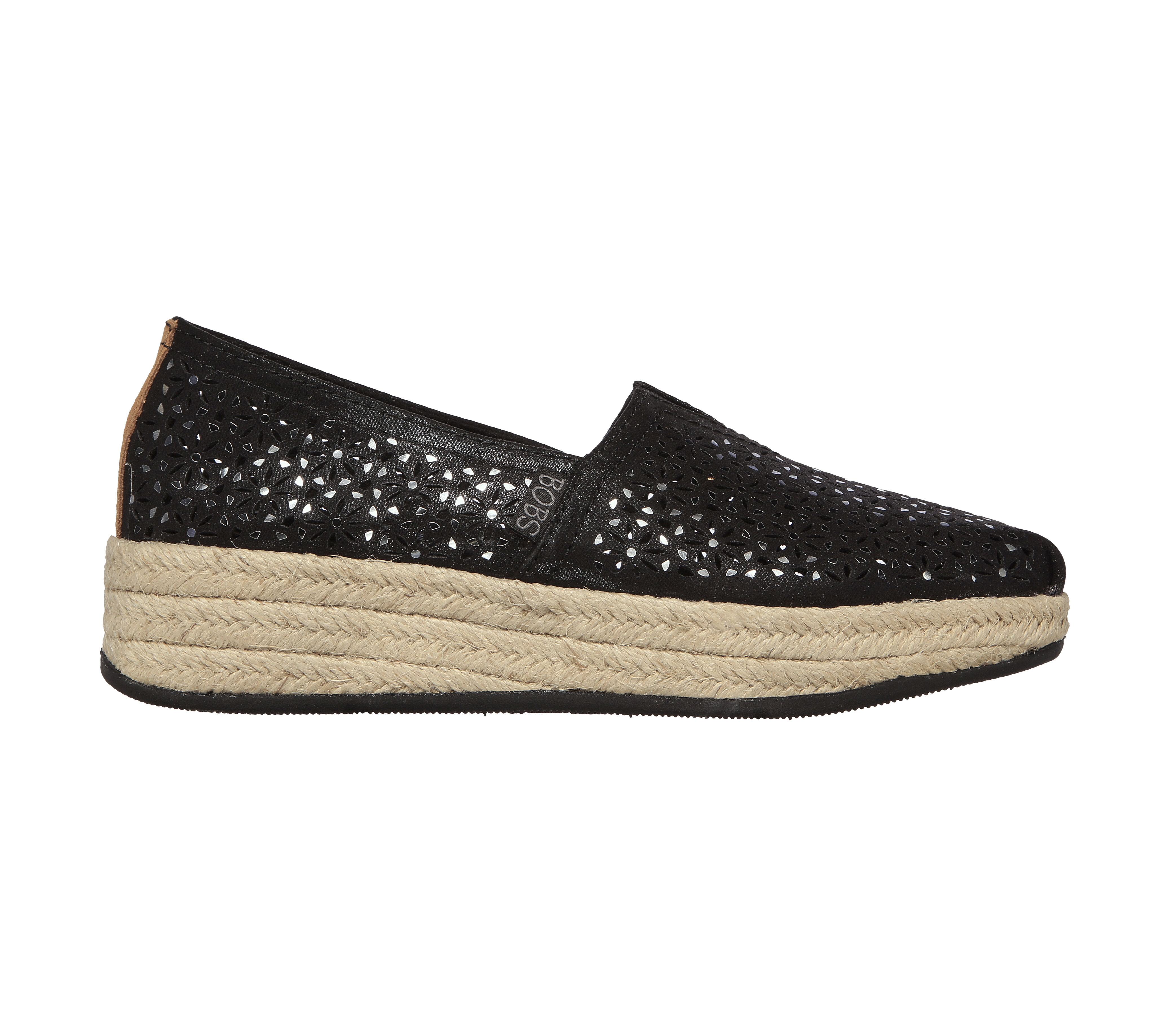 Skechers bobs sales black glitter