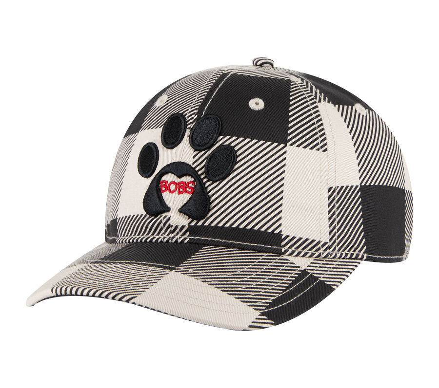 Personalized Monogram Baseball Hat Cap Womens Black Buffalo Check