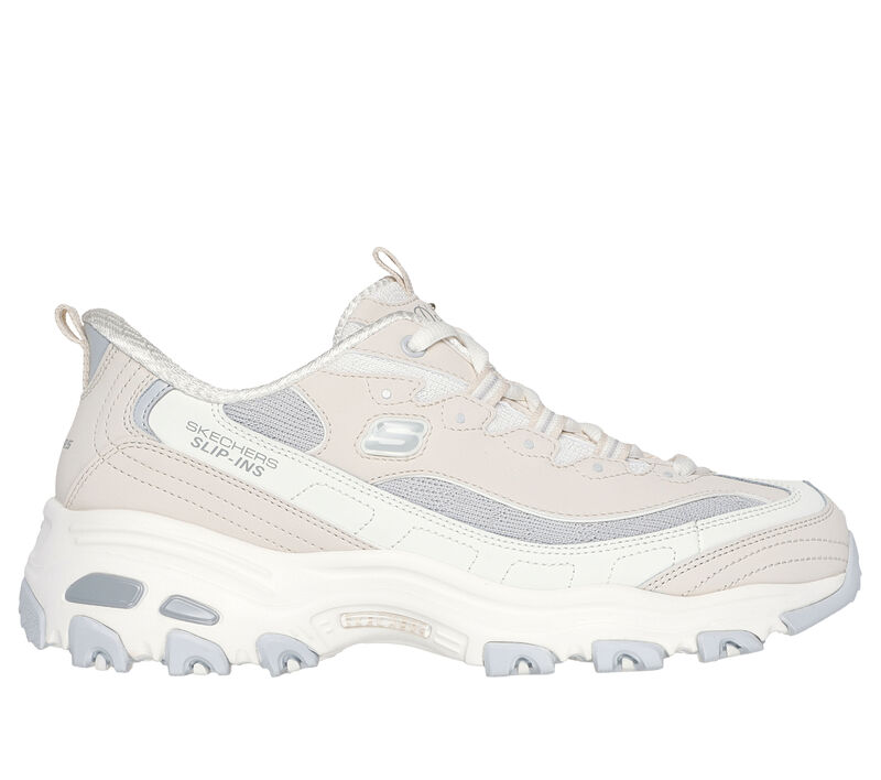 Skechers Slip-ins: D'Lites - Smooth Nostalgia, NATURAL / GRAY, largeimage number 0