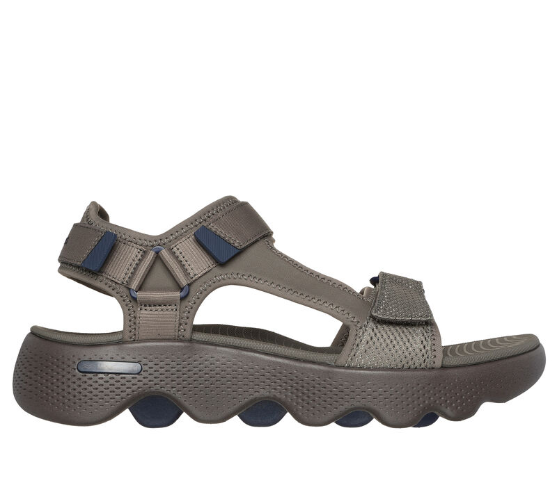 GO WALK Massage Fit Sandal, TAUPE / NAVY, largeimage number 0