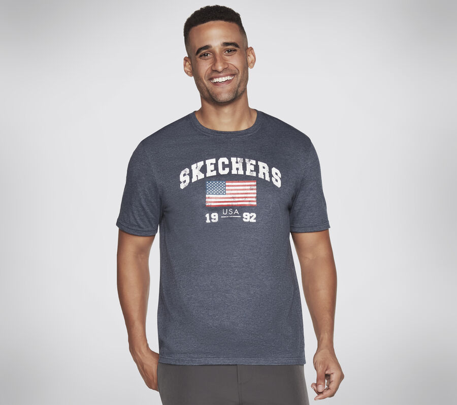 Stripe V-Neck Shirt Athletic Short Sleeve T-Shirt