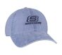 Skechers Washed Dad Hat, BLUE, large image number 3