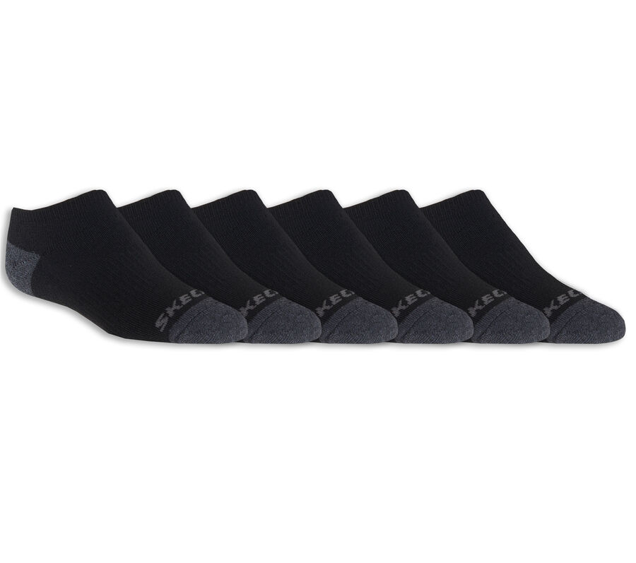 6 Pack Low Cut Walking Socks, BLACK, largeimage number 0