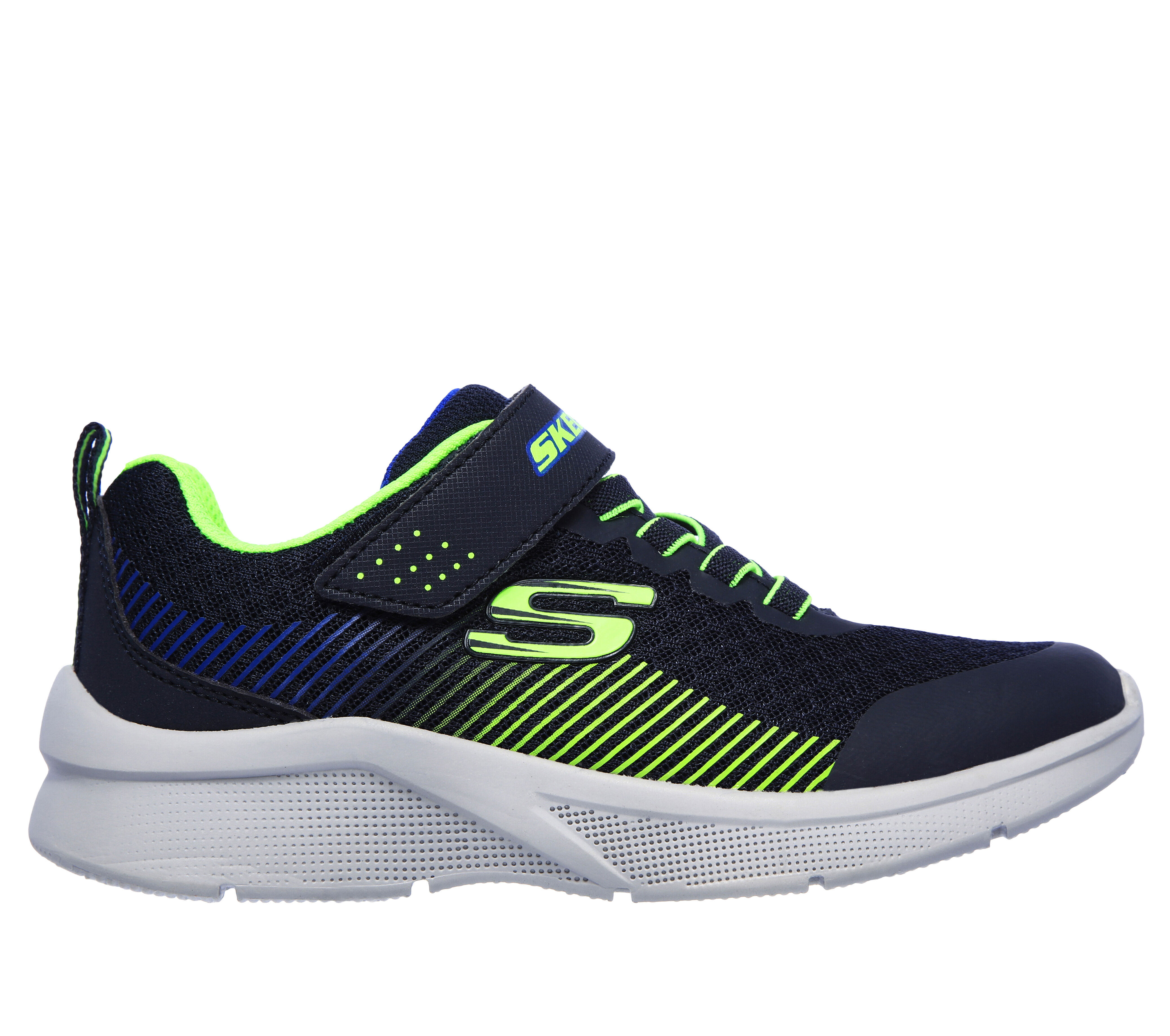 blue and green skechers