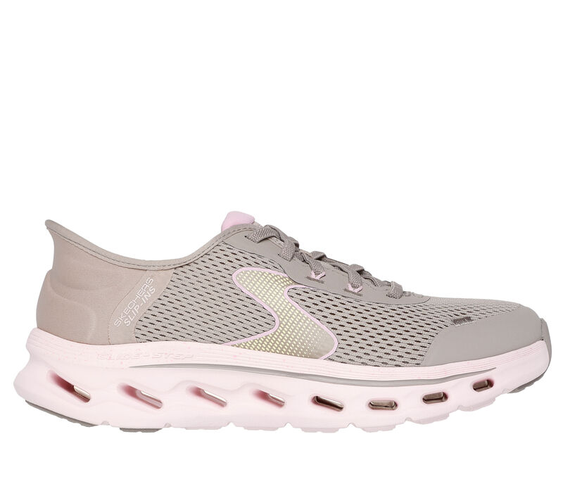 Skechers Slip-ins: GO WALK Glide-Step 2.0, TAUPE / PINK, largeimage number 0