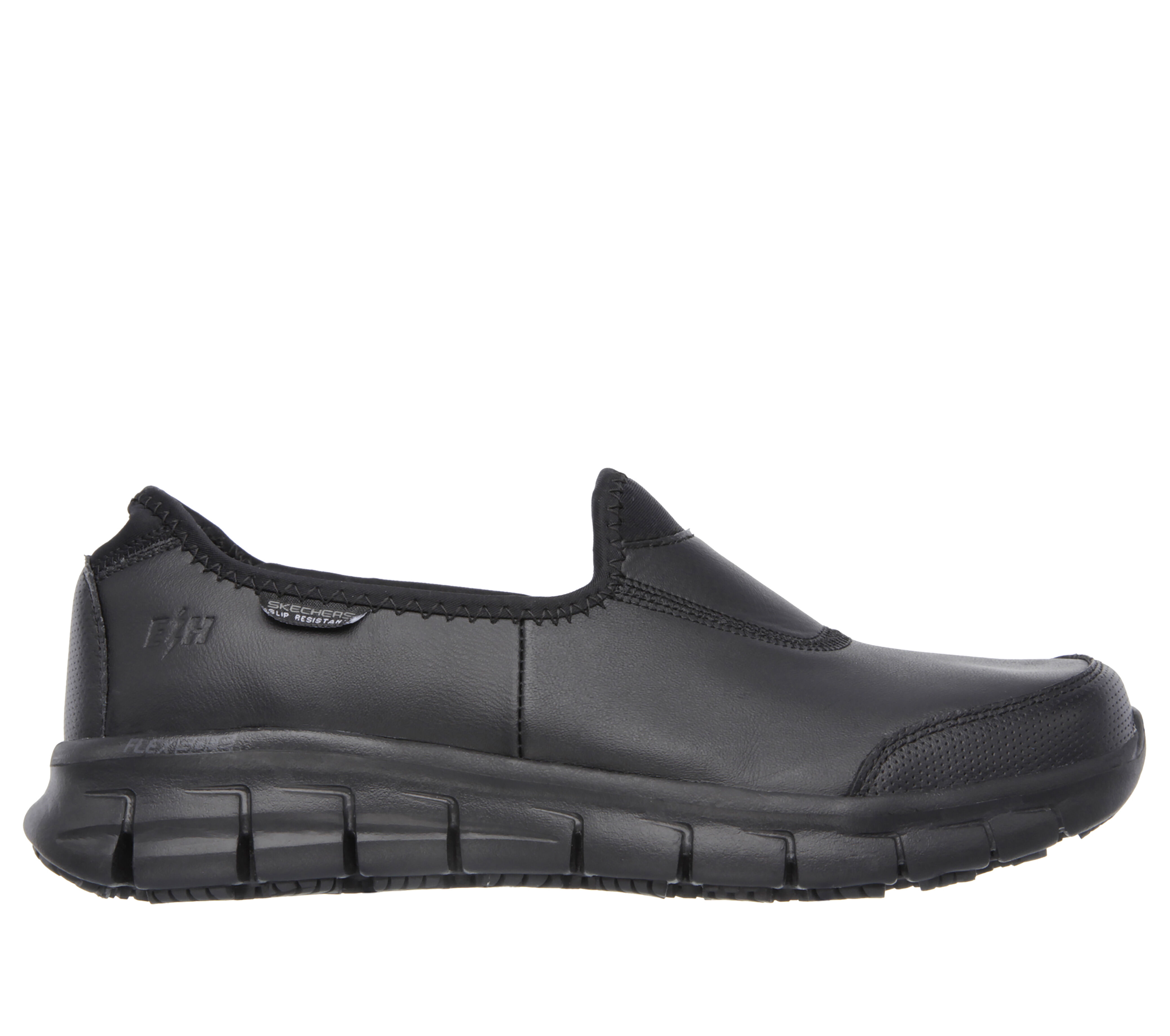 black non slip shoes skechers