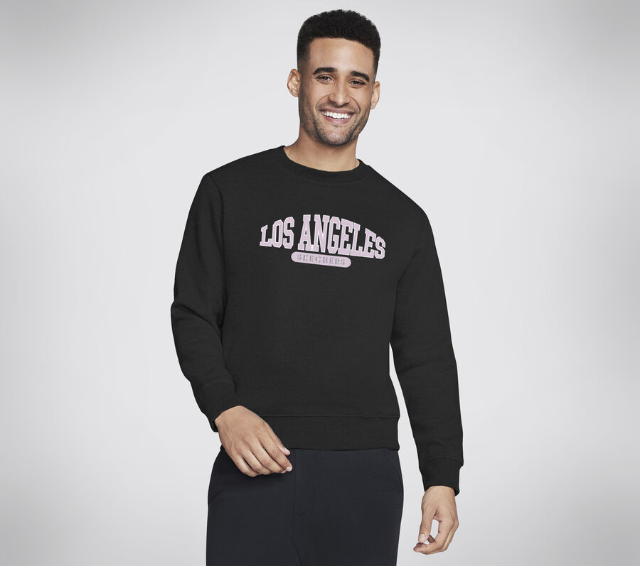 Skech-Sweats LA Pullover Crew, BLACK, largeimage number 0