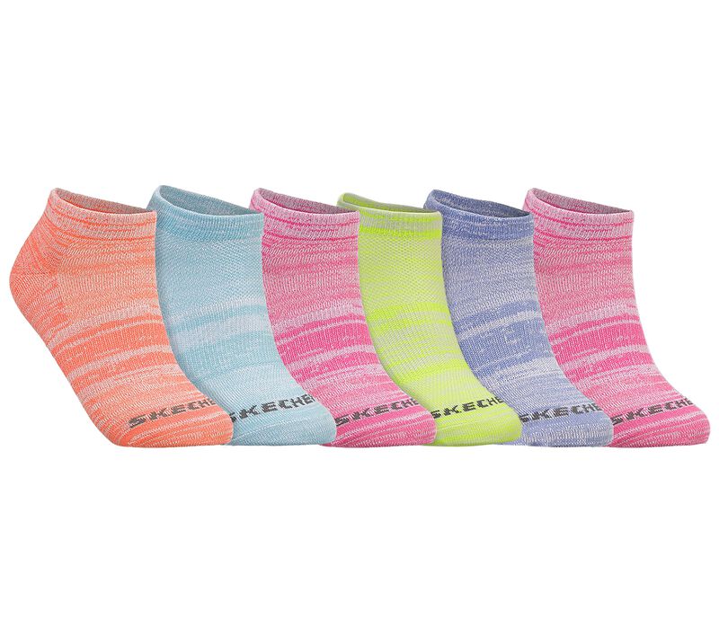 6 Pack Low Color Socks Stripe | SKECHERS Cut