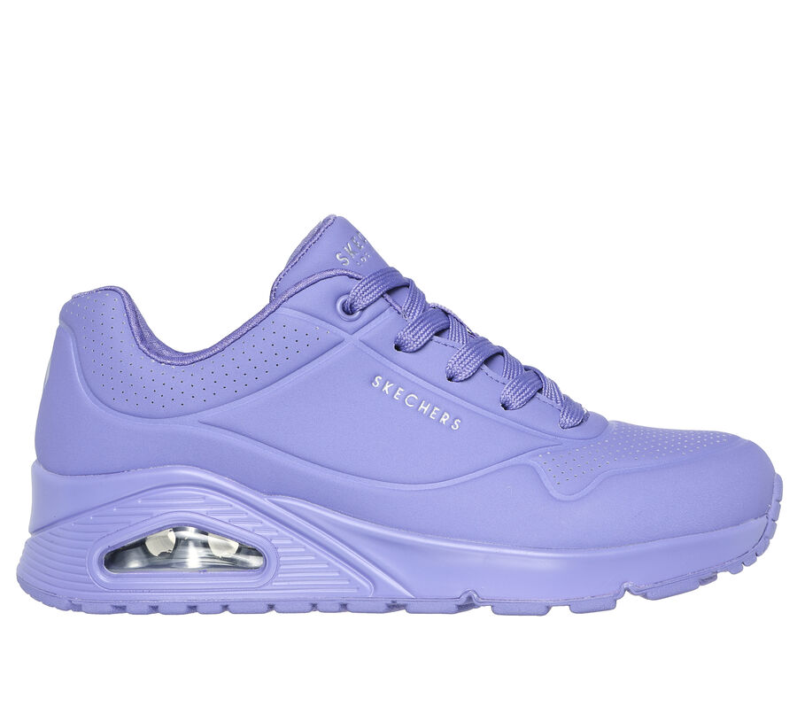 Skechers Women's Uno-Stand On Air Sneaker, Lilac, 6.5