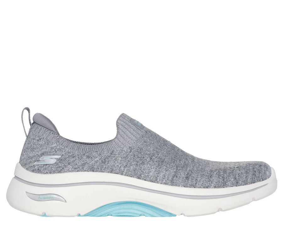 GO WALK Arch Fit 2.0 - Eliza, GRAY / TURQUOISE, largeimage number 0