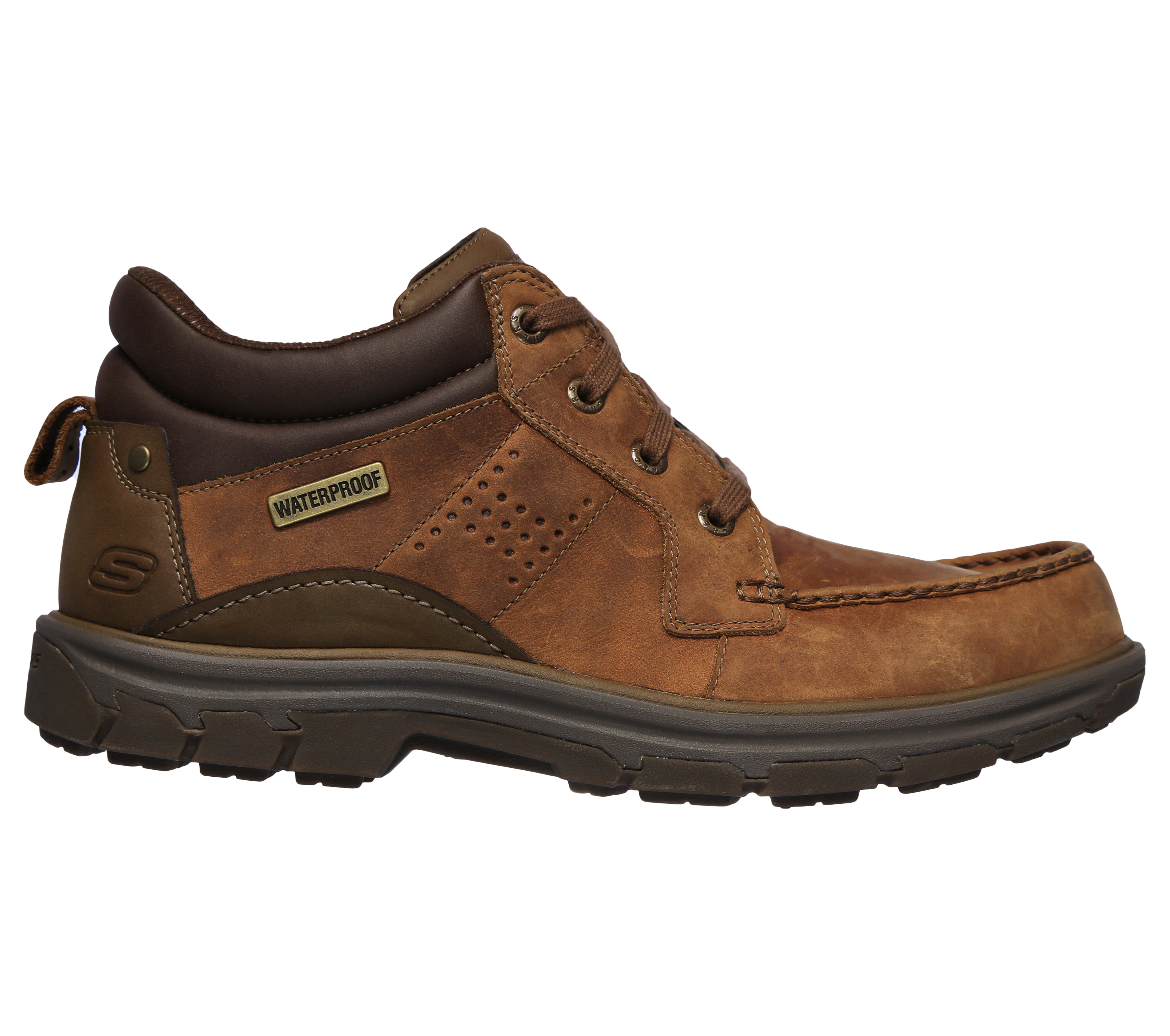 skechers men's segment melego leather chukka waterproof boot