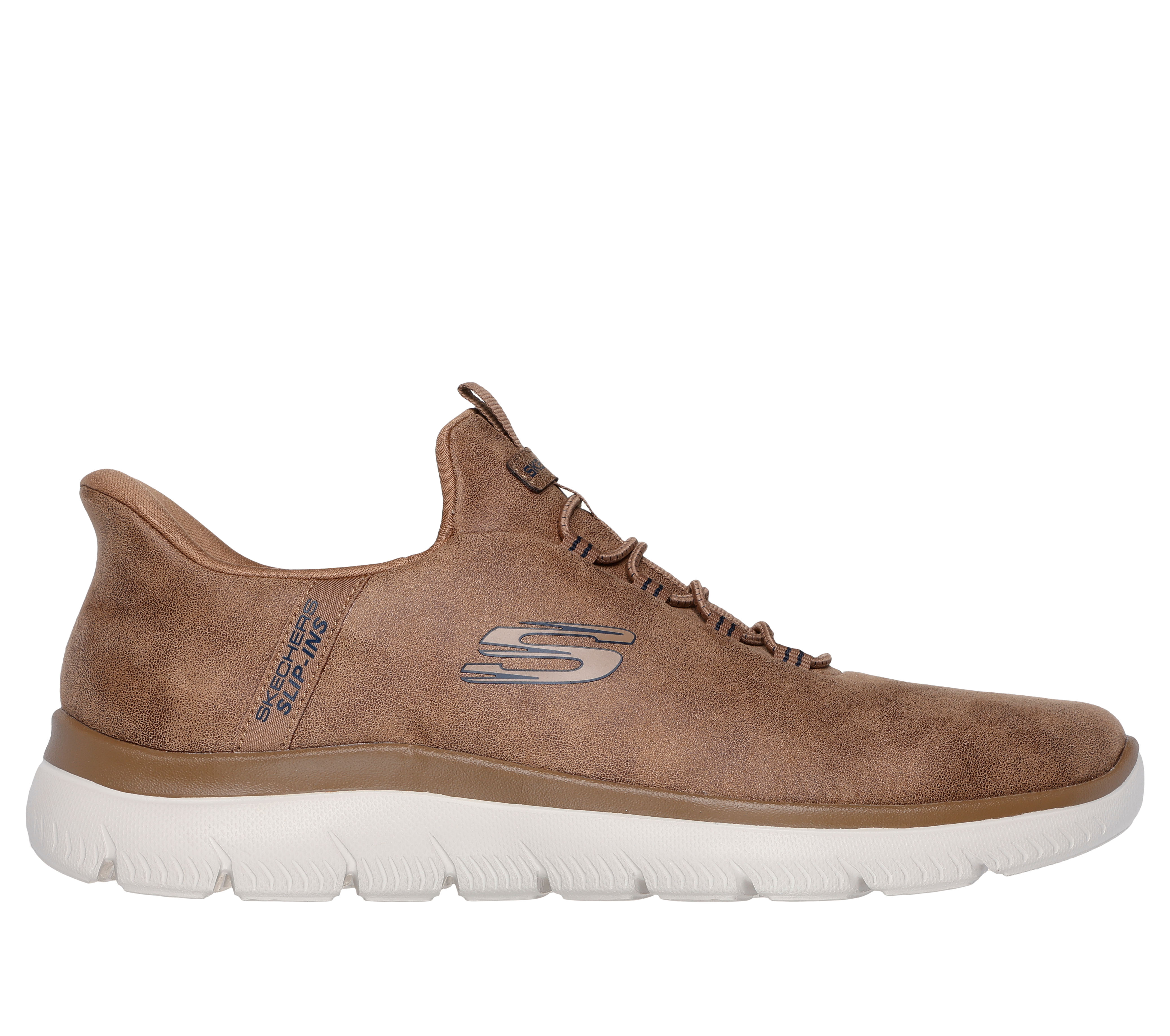 Skechers suede slip on retailer