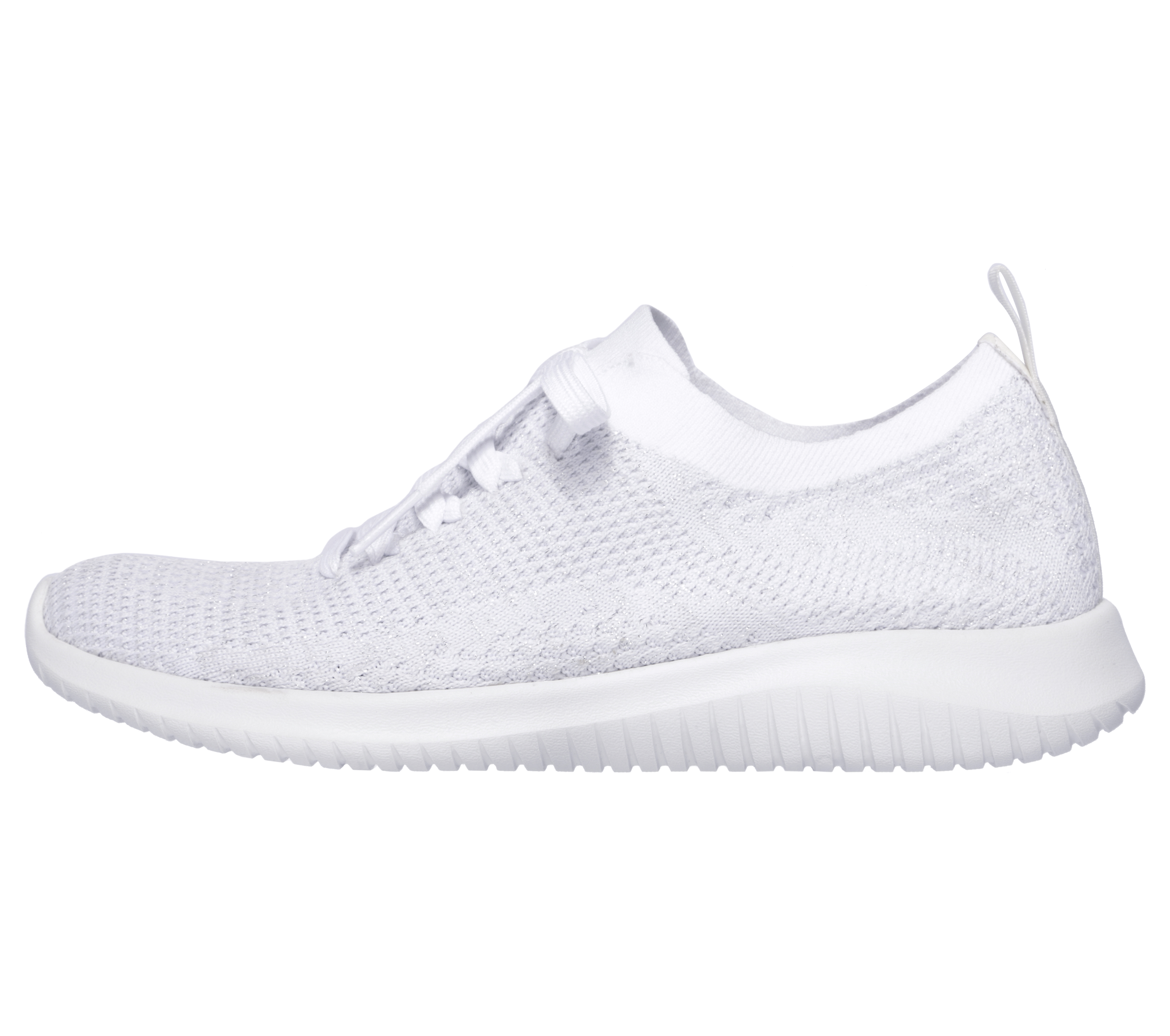solid white skechers