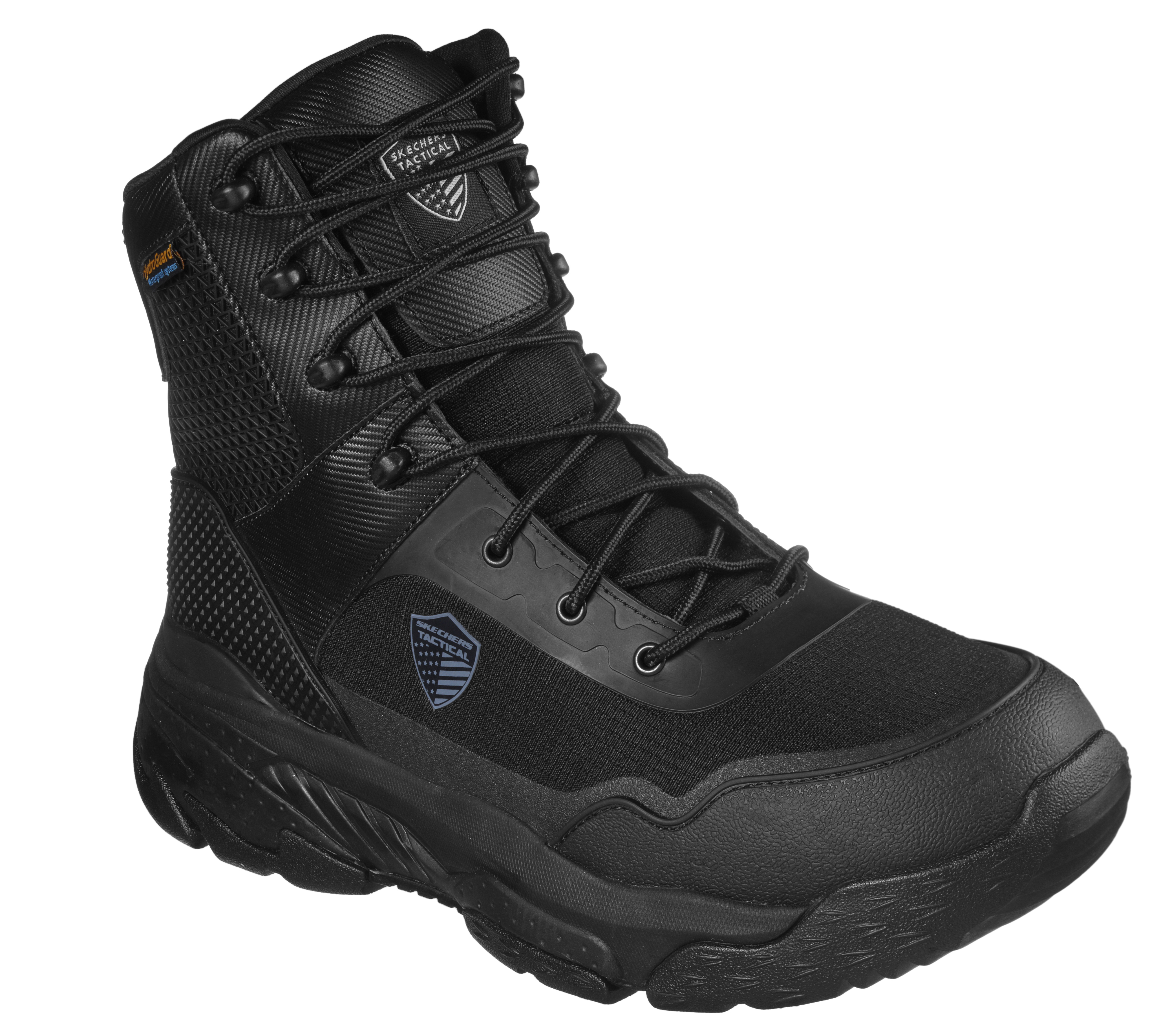 black tactical sneakers