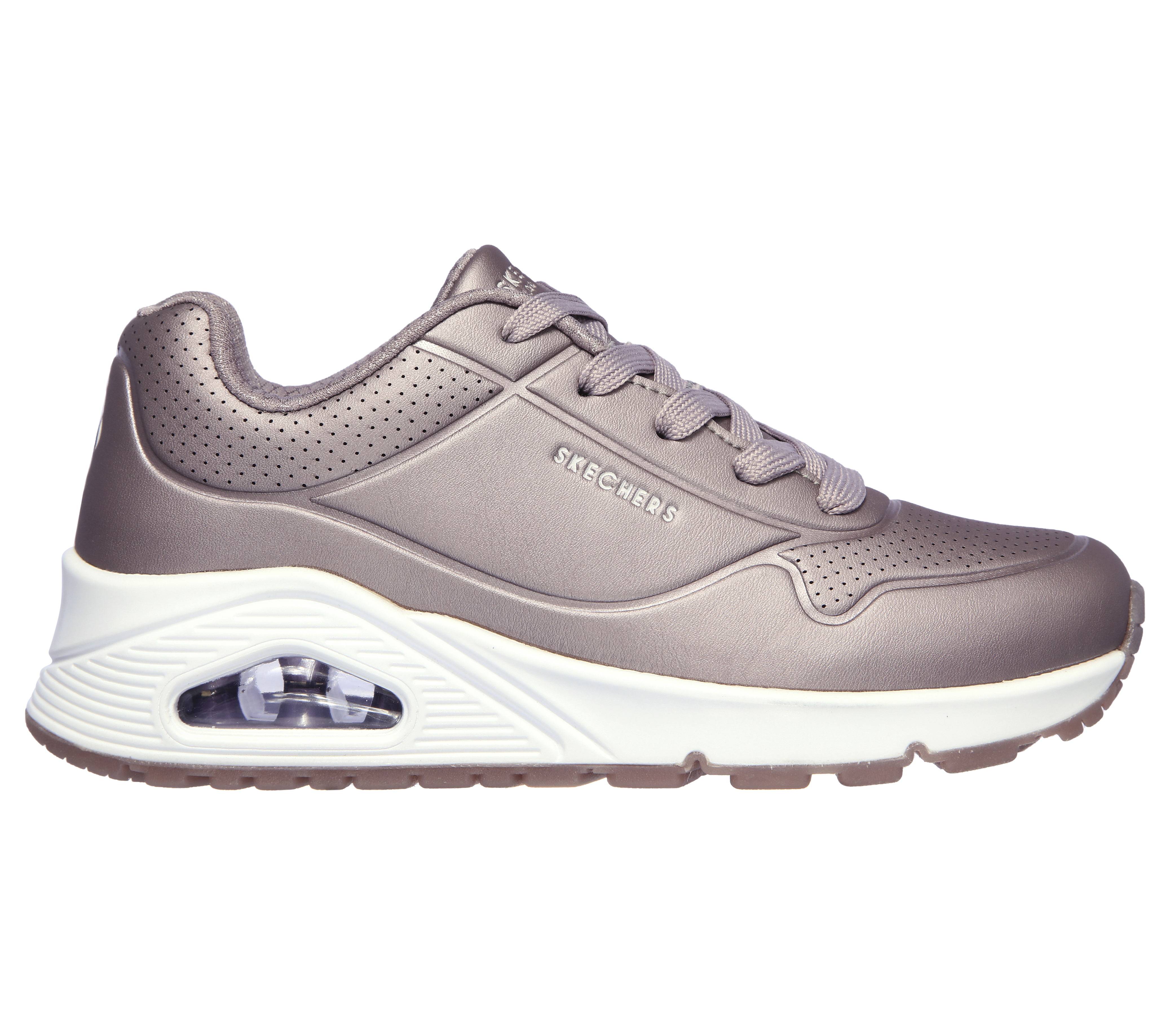 skechers white rose gold