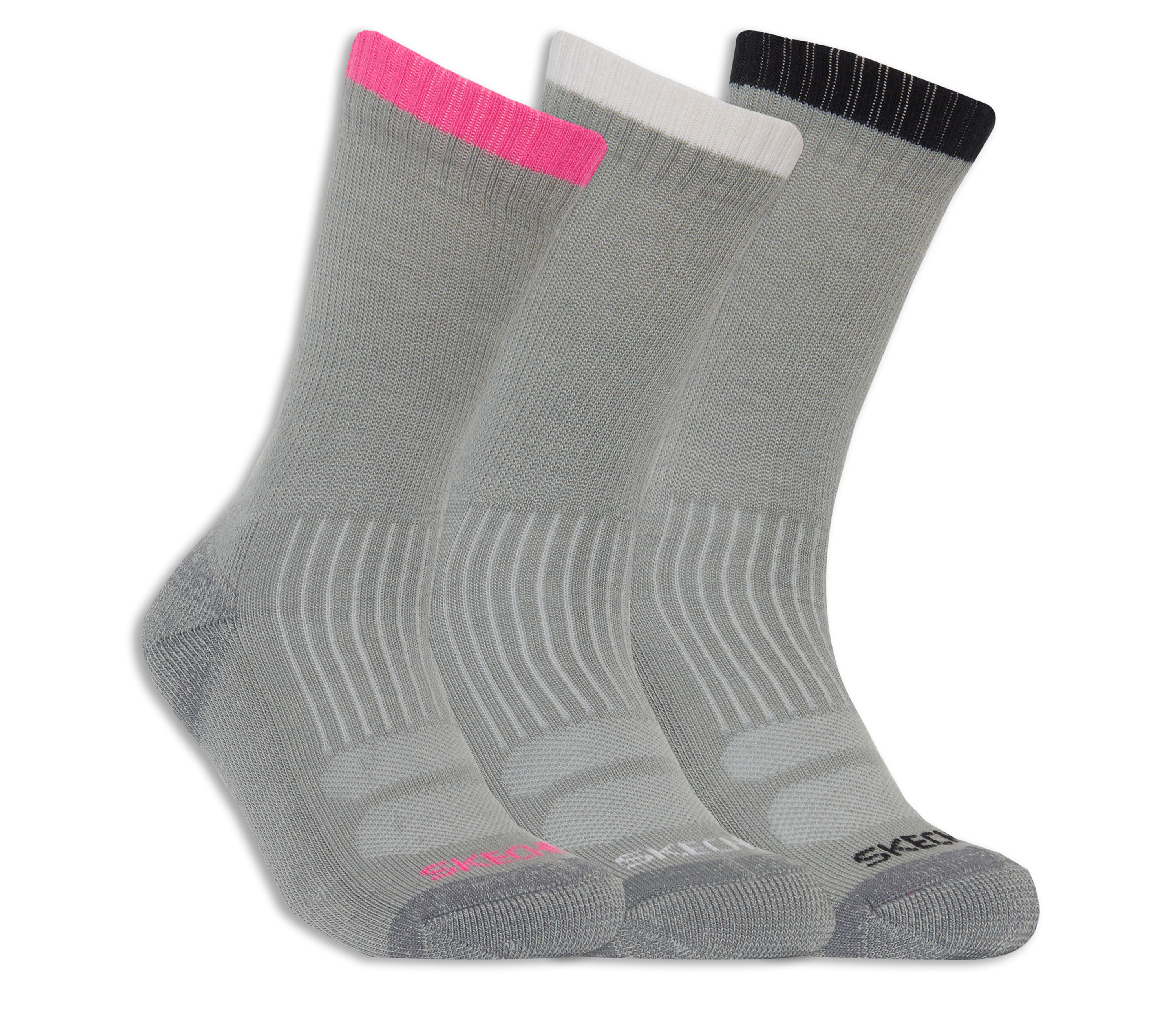 Shop the 3 Pack Half Terry Work Crew Socks | SKECHERS