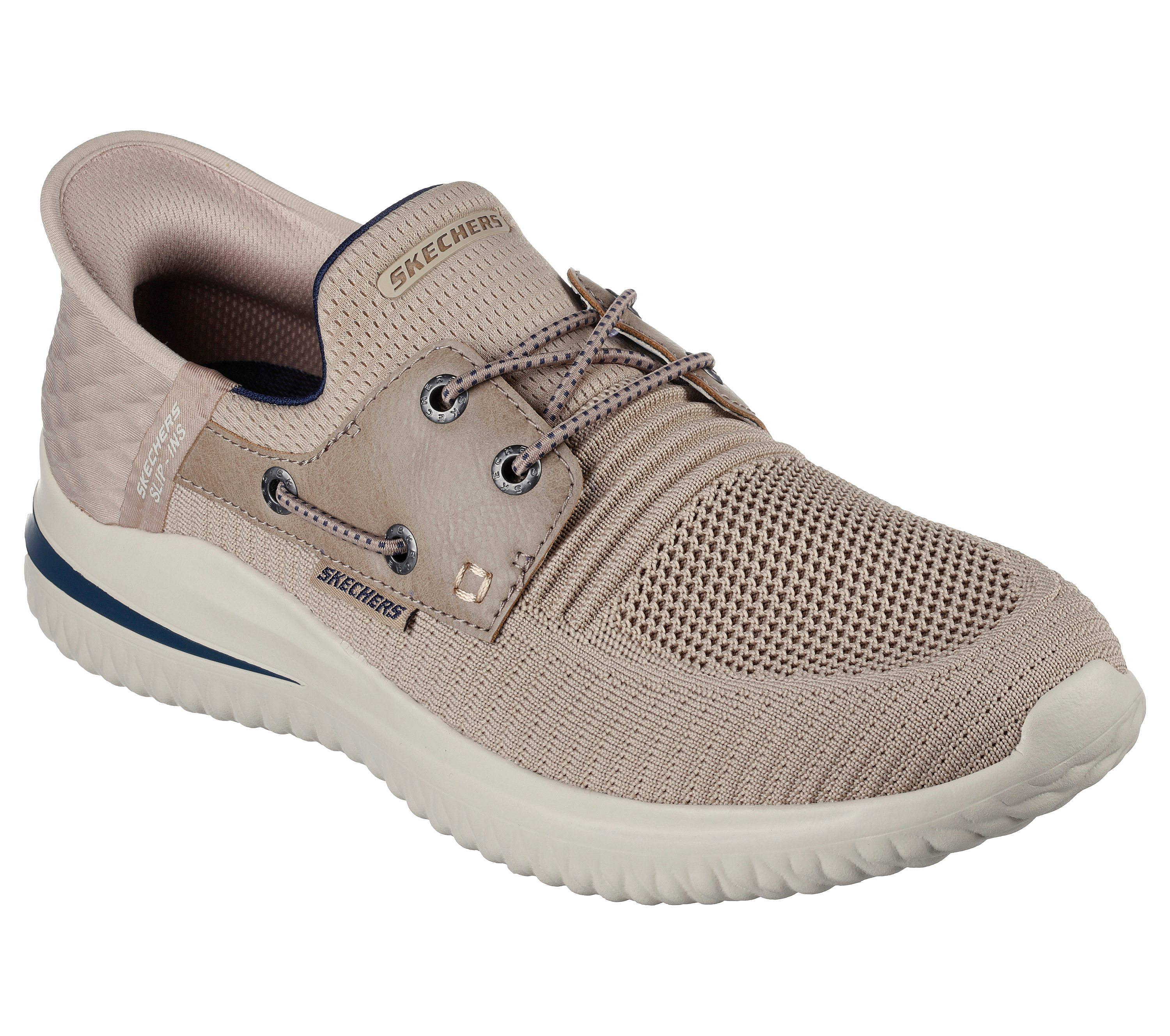 Skechers Slip-ins Delson 3.0 Vegan Homme Navy Chaussures Pantoufle