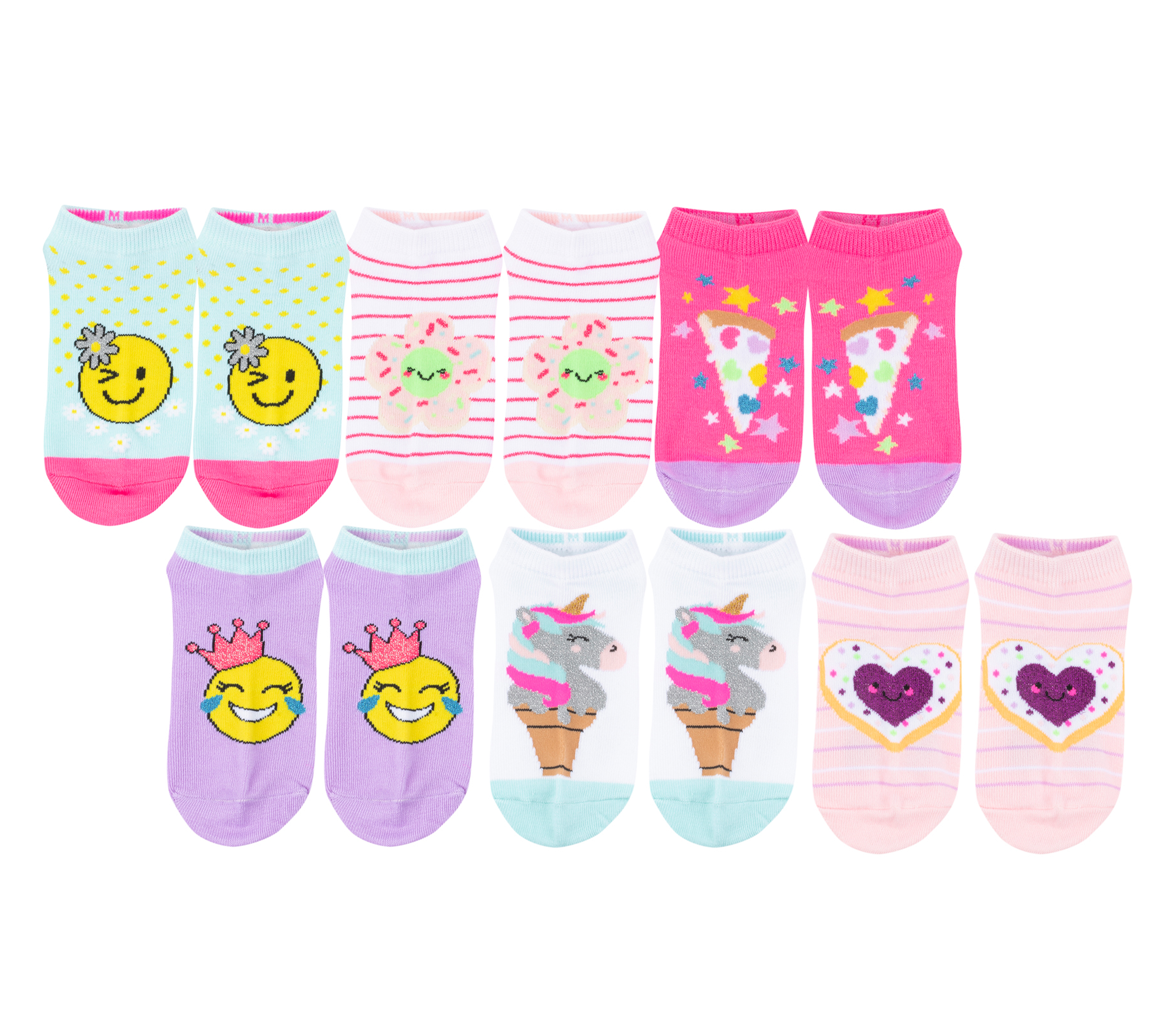 - Floral | 6 Pack SKECHERS Socks Smiley