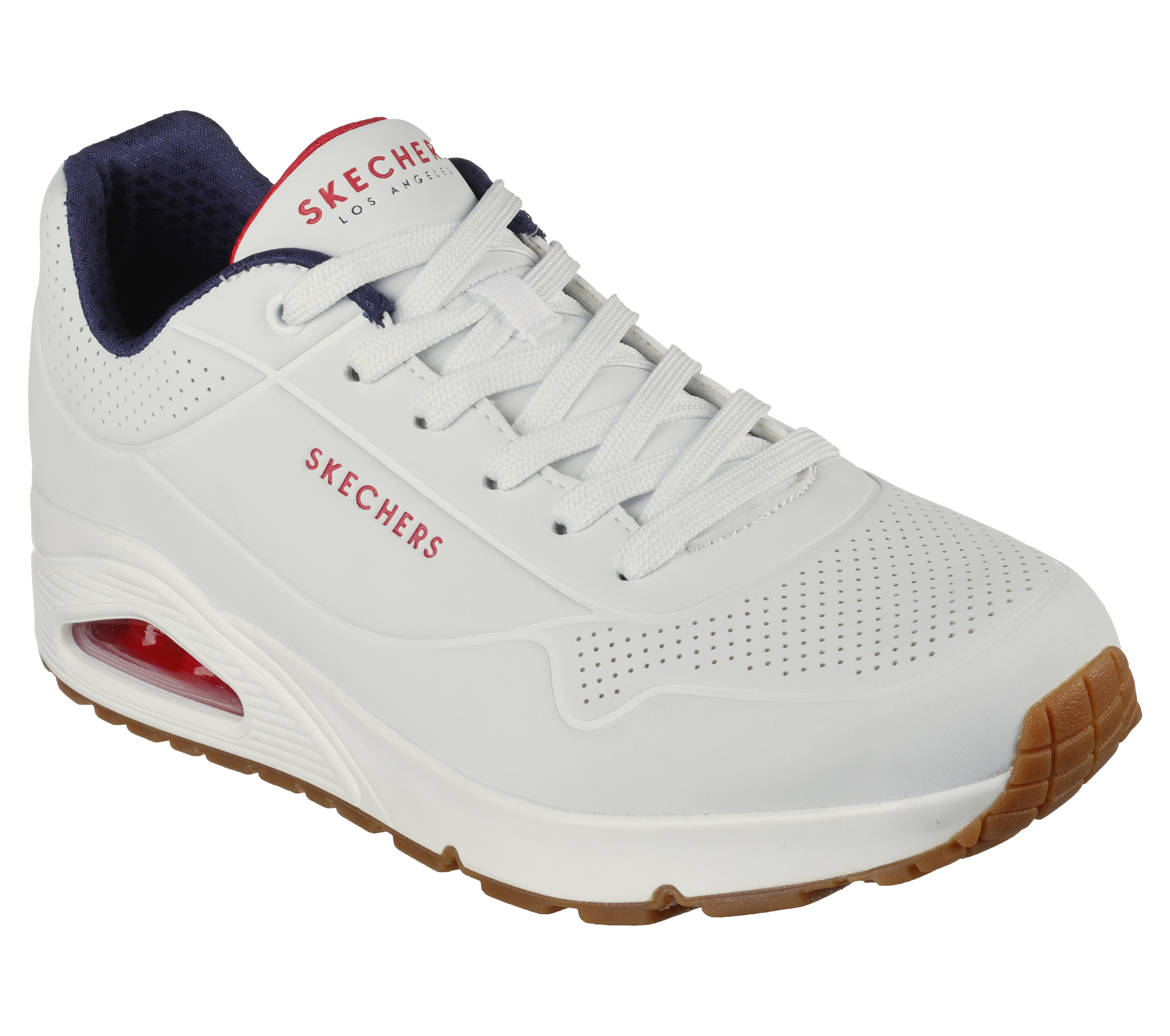 Skechers Uno - Stand on Air White / Navy - Size 10.0