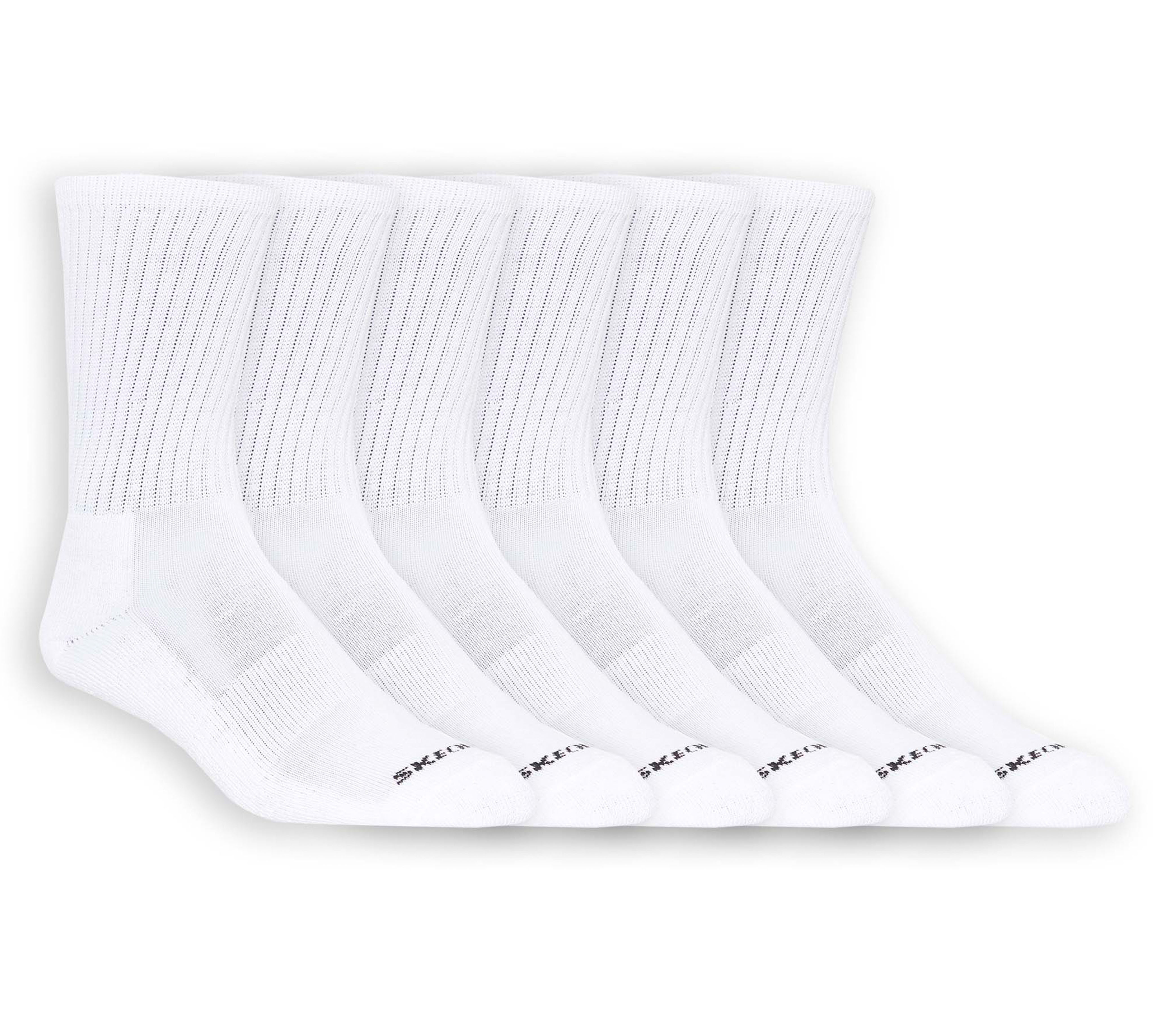 6 Pack Unisex Half Terry SKECHERS Socks | Crew