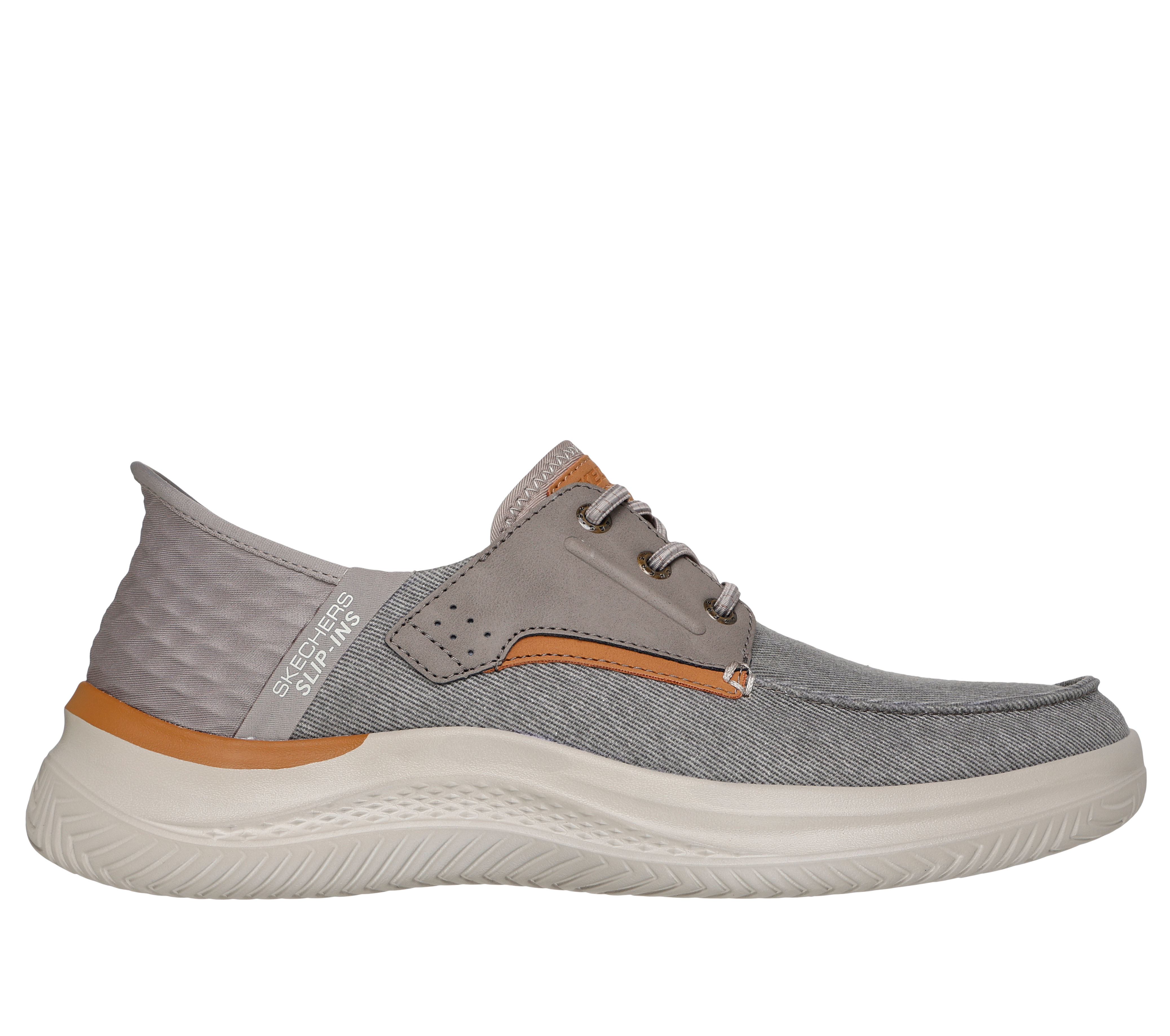 Skechers men's canvas boat shoes online