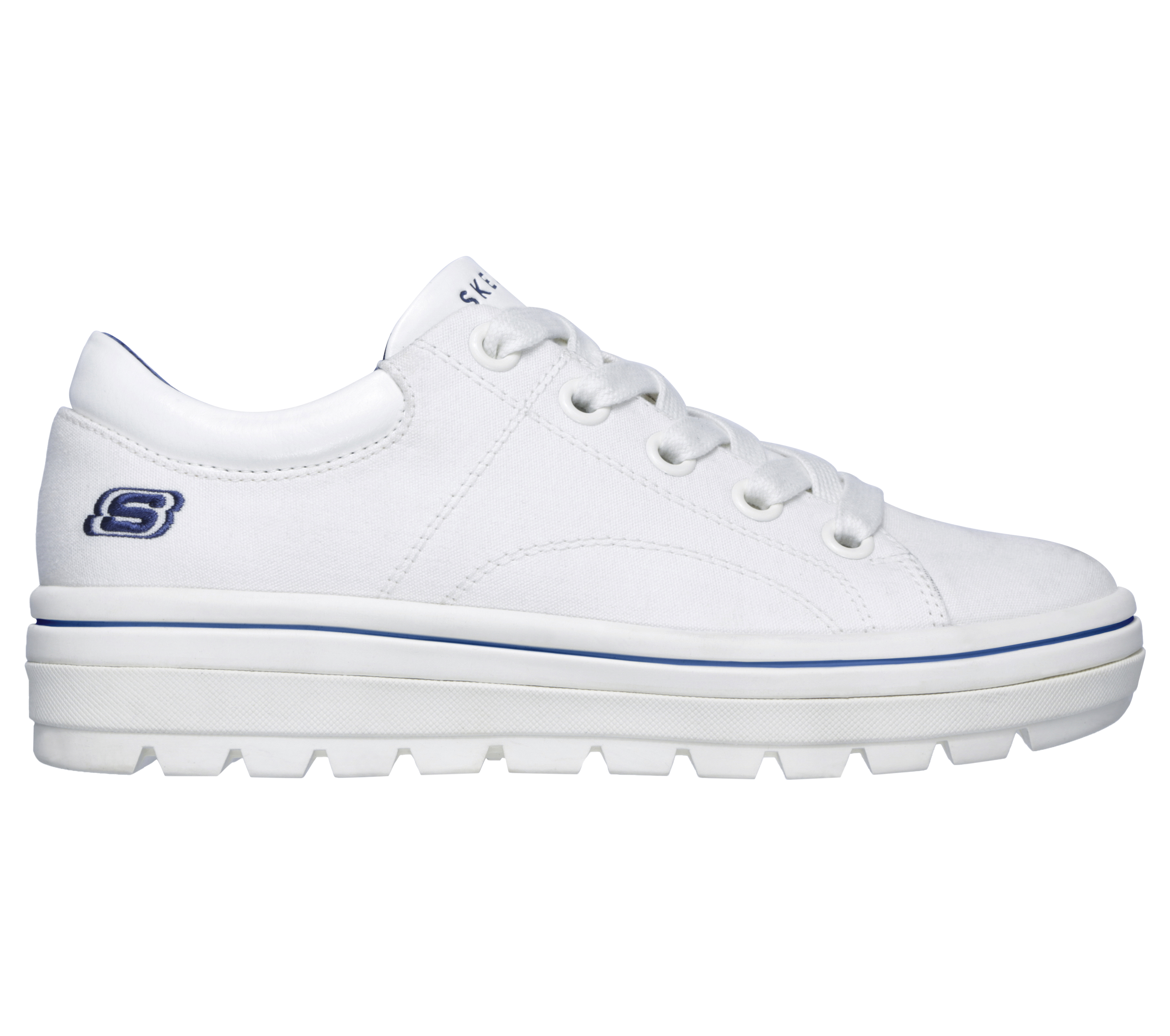 skechers street cleat white