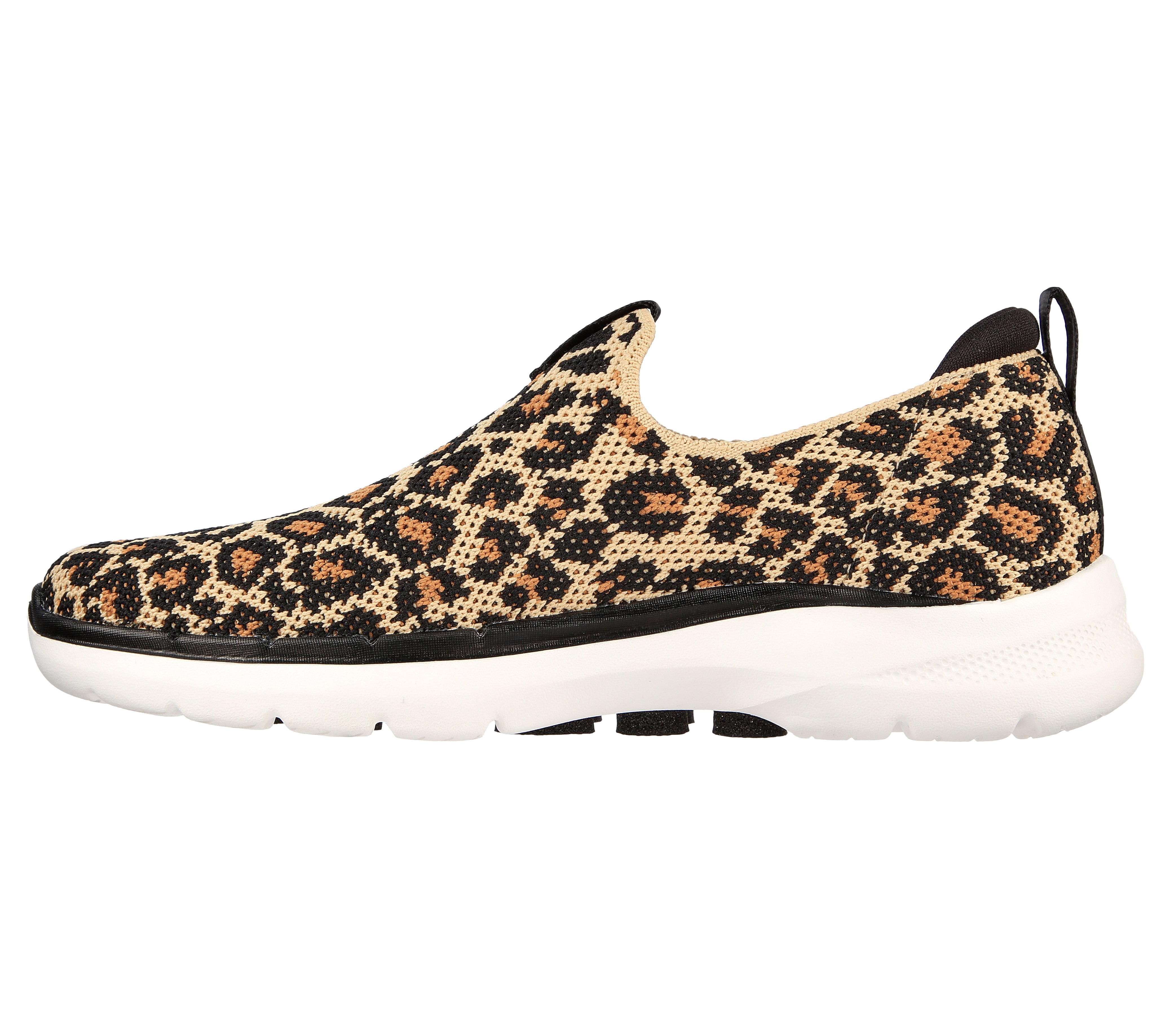 skechers go walk leopard shoes