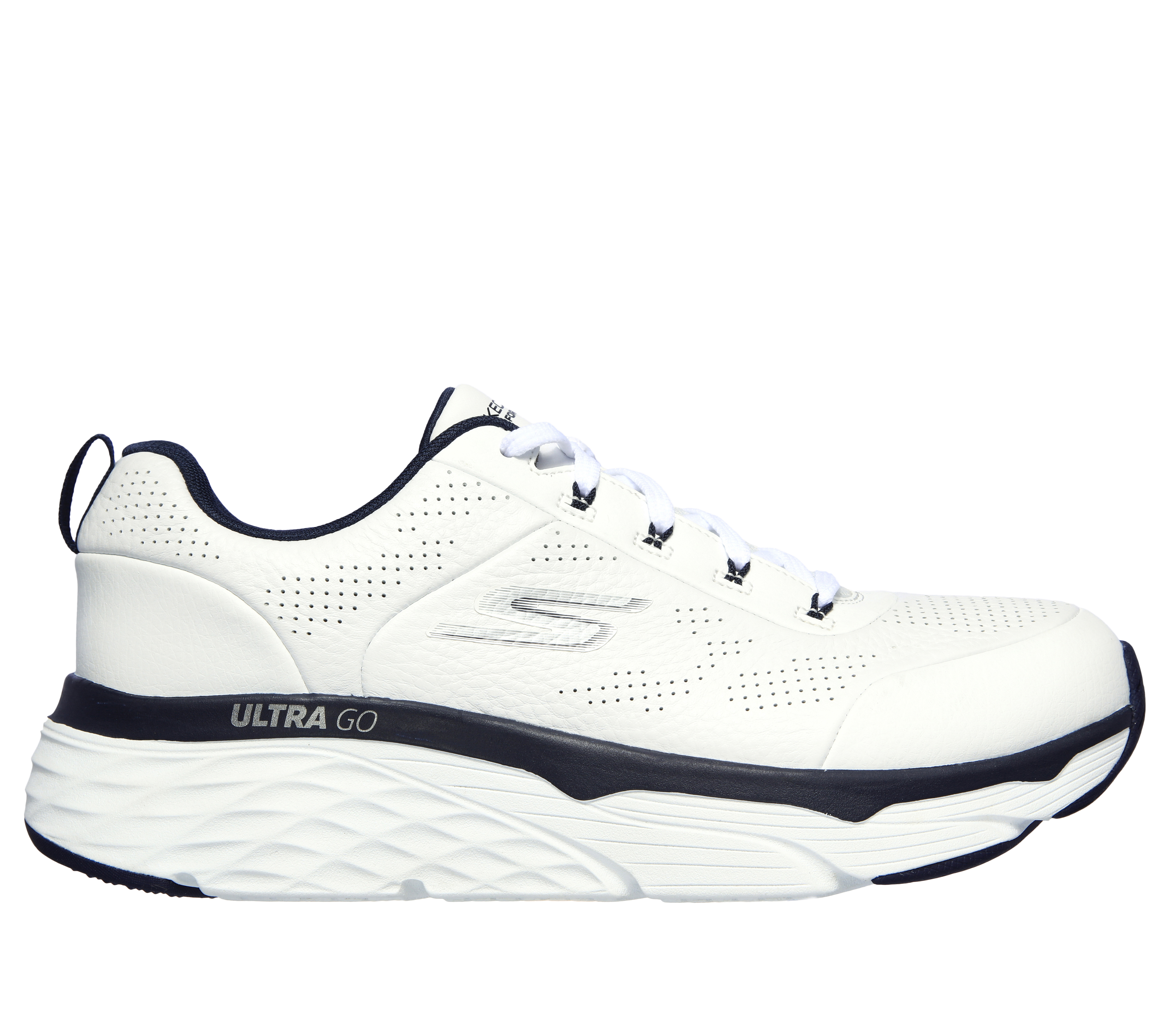 skechers white sports shoes